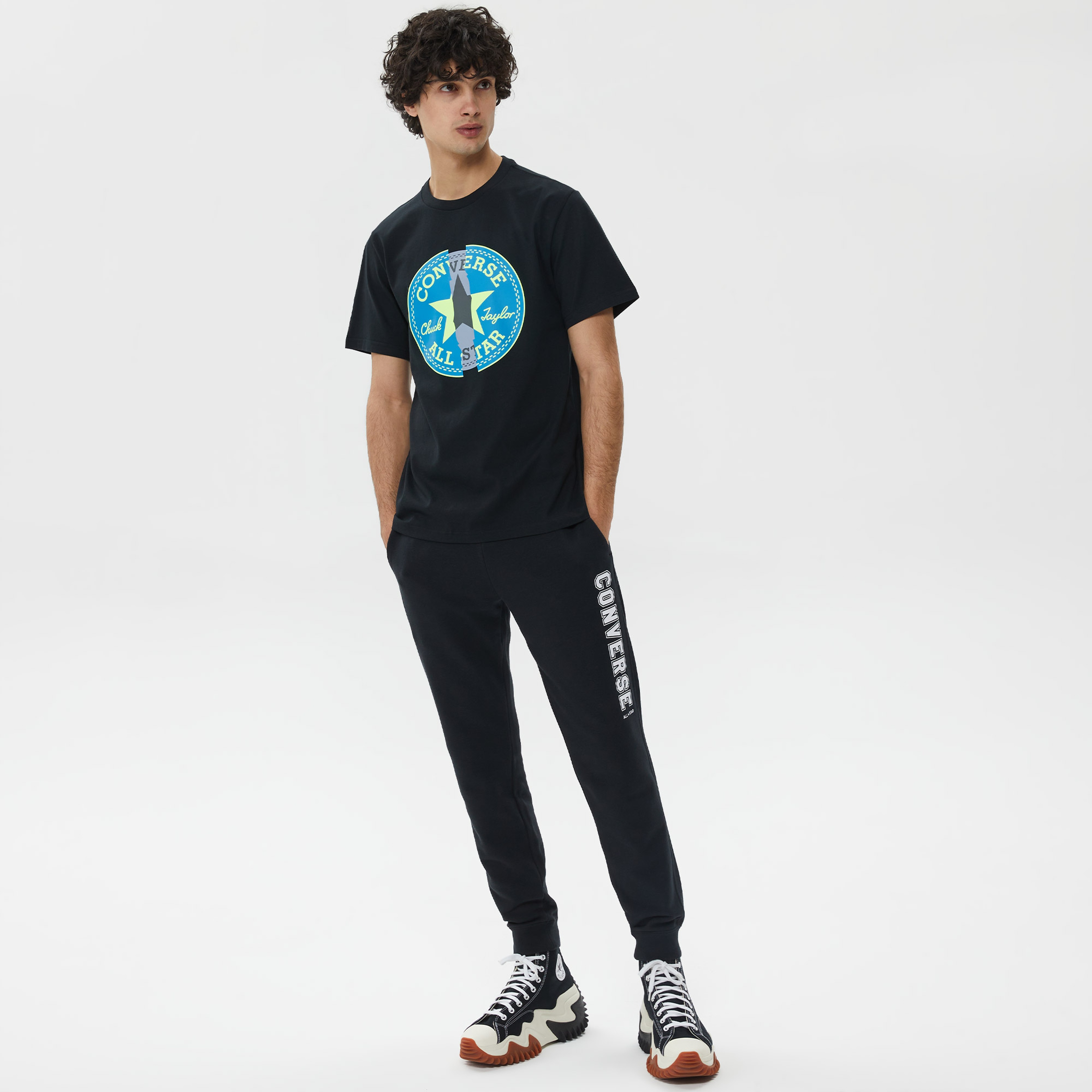 Converse Classic Ss   Beyond Cp Remix Erkek Siyah T-Shirt