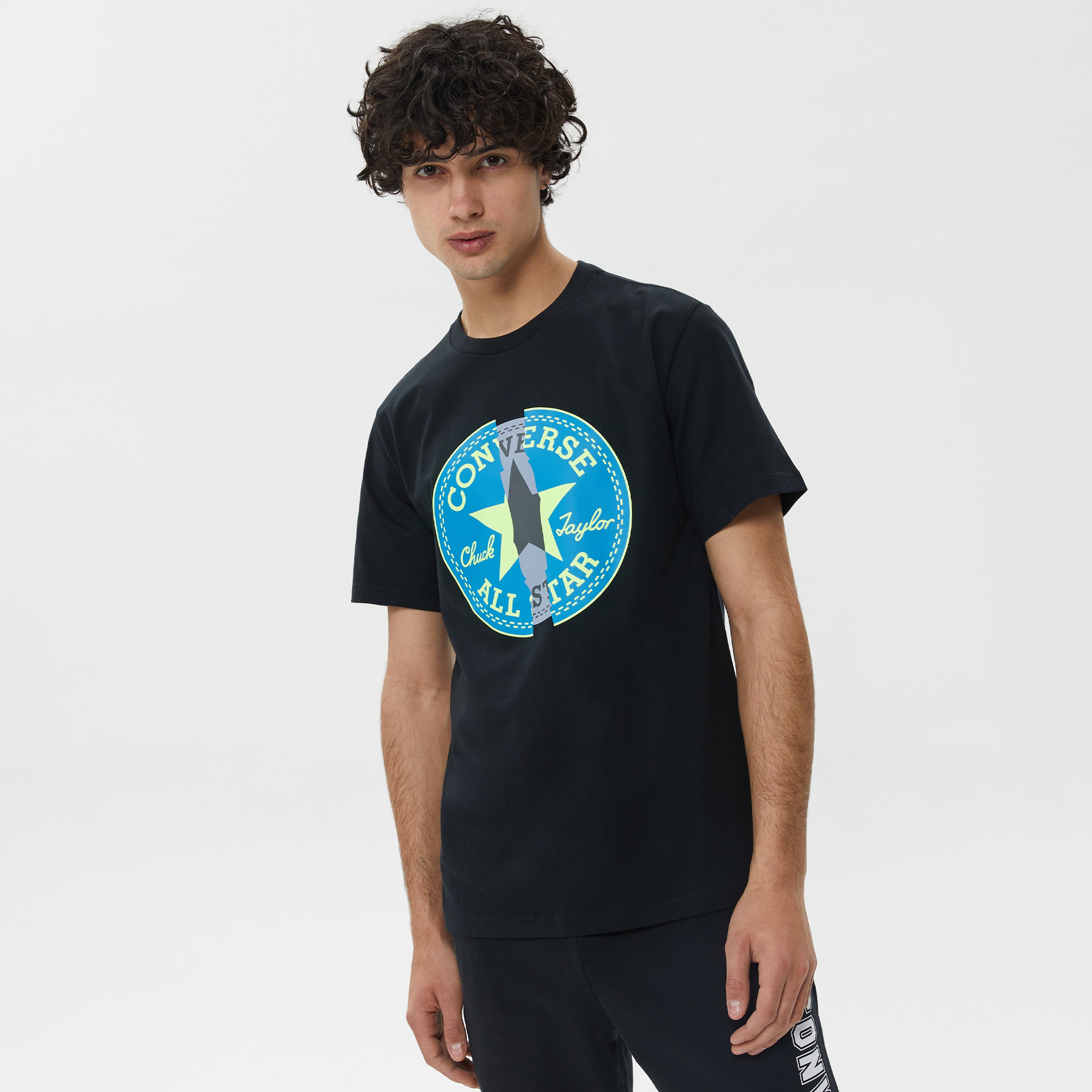 Converse Classic Ss   Beyond Cp Remix Erkek Siyah T-Shirt