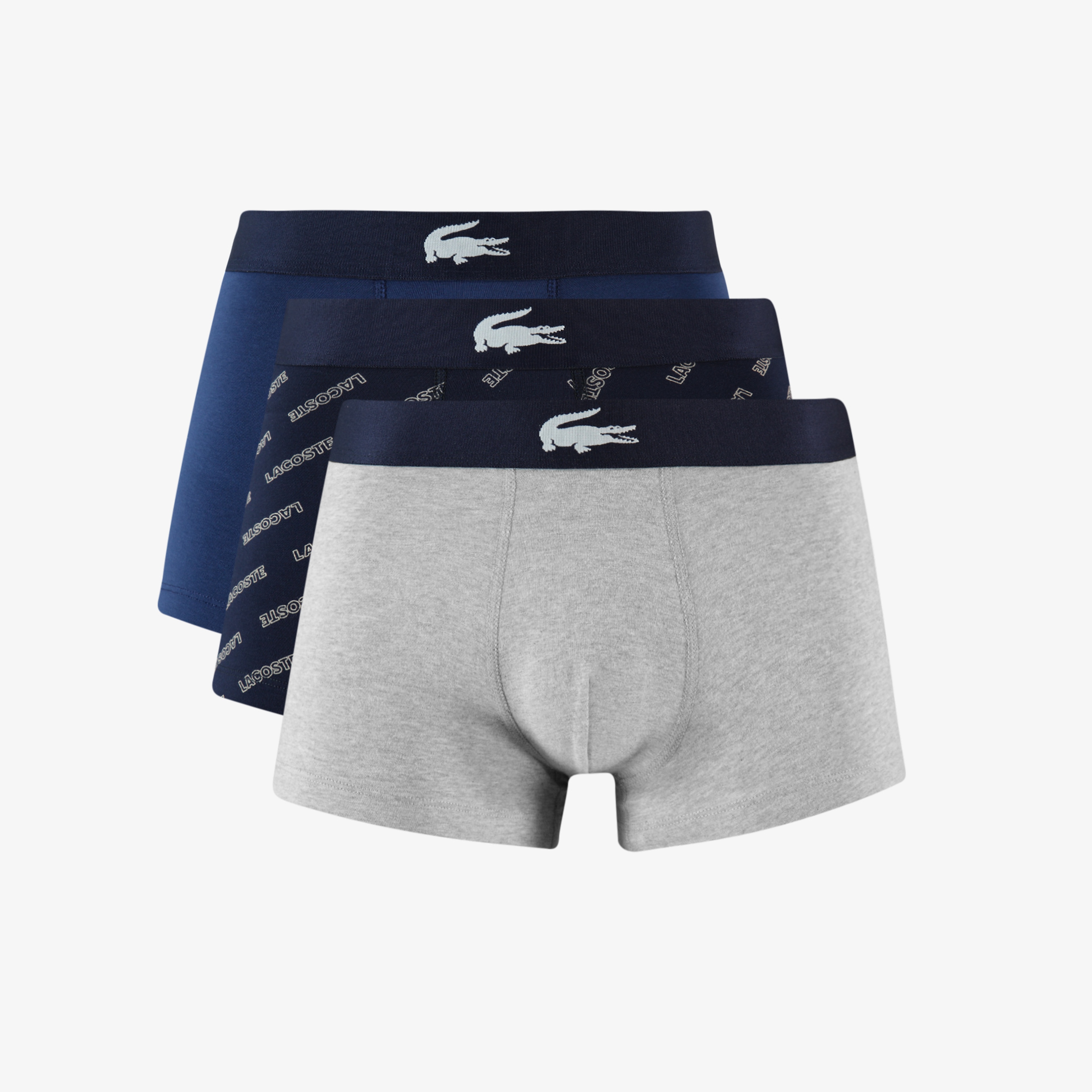 Erkek Regular Fit Desenli 3'lü Renkli Boxer
