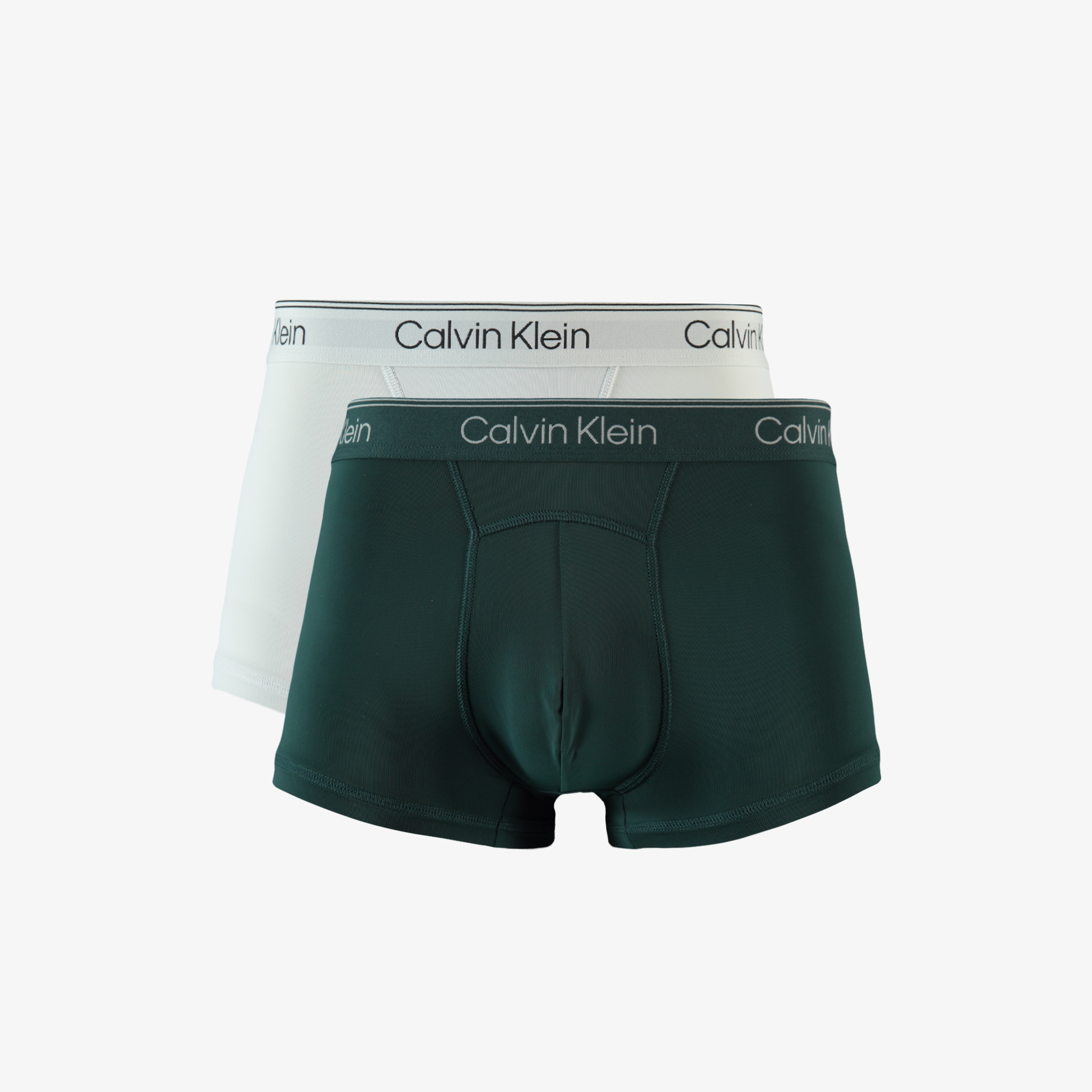 Calvin Klein 2'li Love Rise Erkek Beyaz/Yeşil Boxer