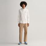GANT Erkek Beyaz Slim Fit Düğmeli Yaka Gömlek