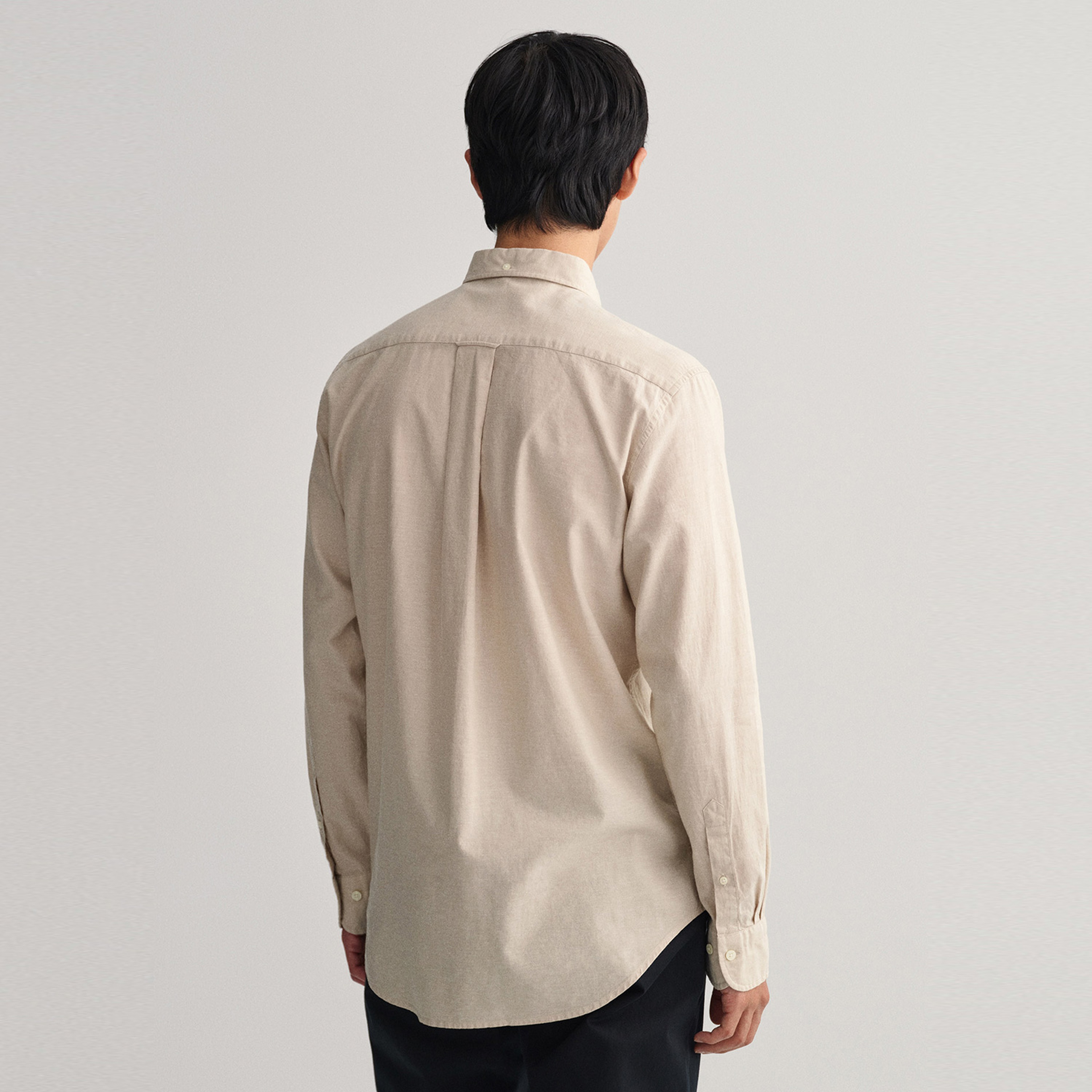 GANT Erkek Bej Regular Fit Keten Gömlek