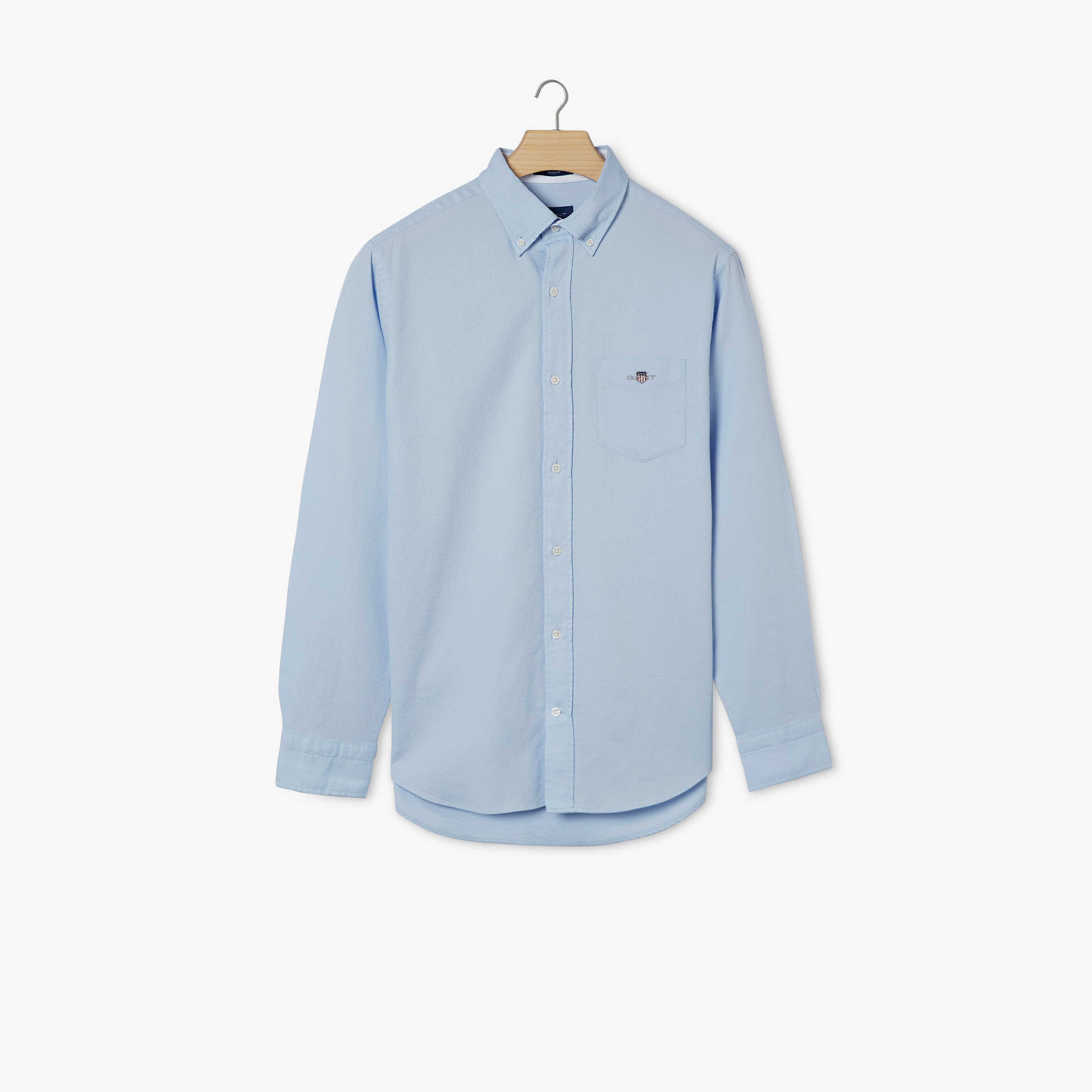 GANT Erkek Mavi Regular Fit Düğmeli Yaka Gömlek