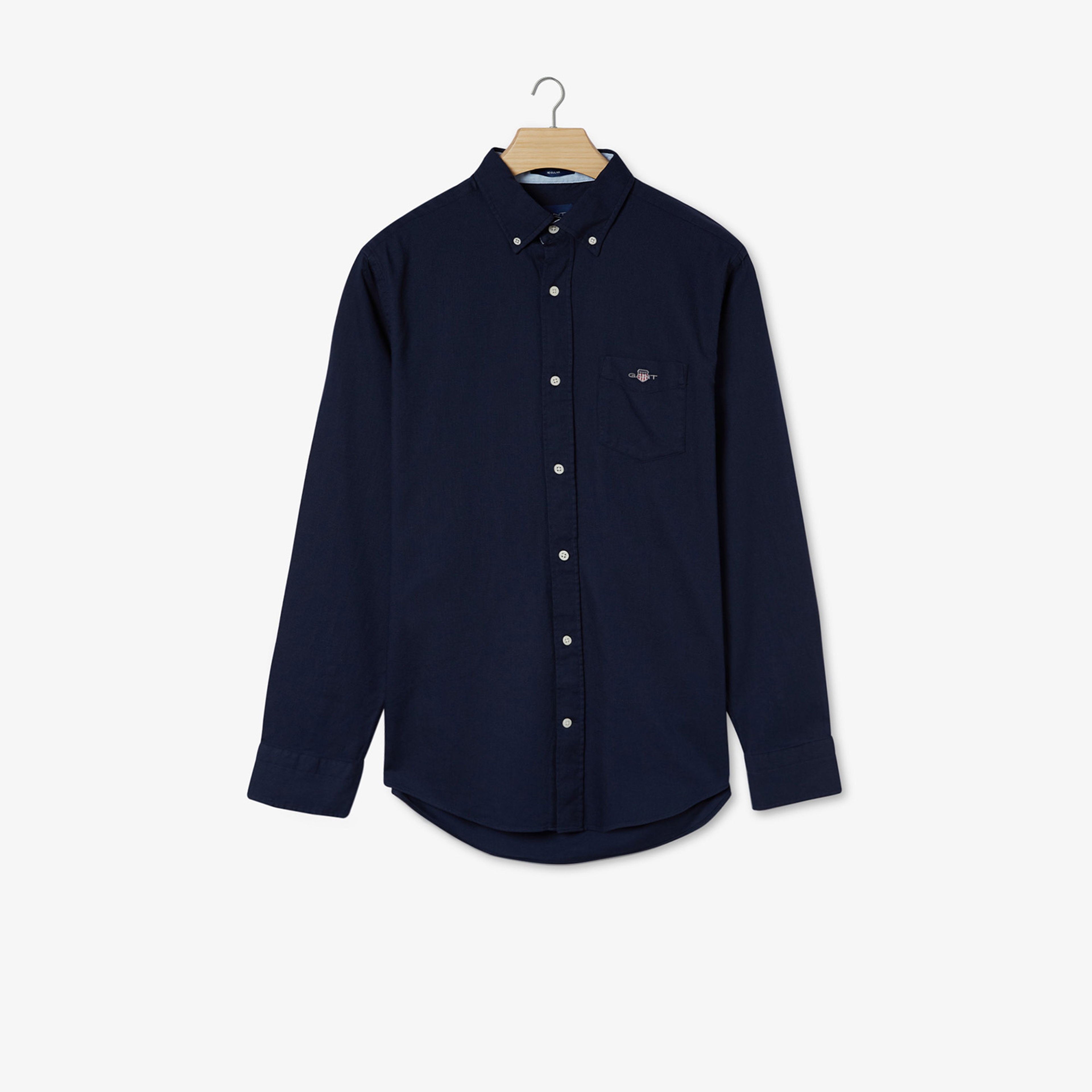GANT Erkek Lacivert Regular Fit Düğmeli Yaka Gömlek