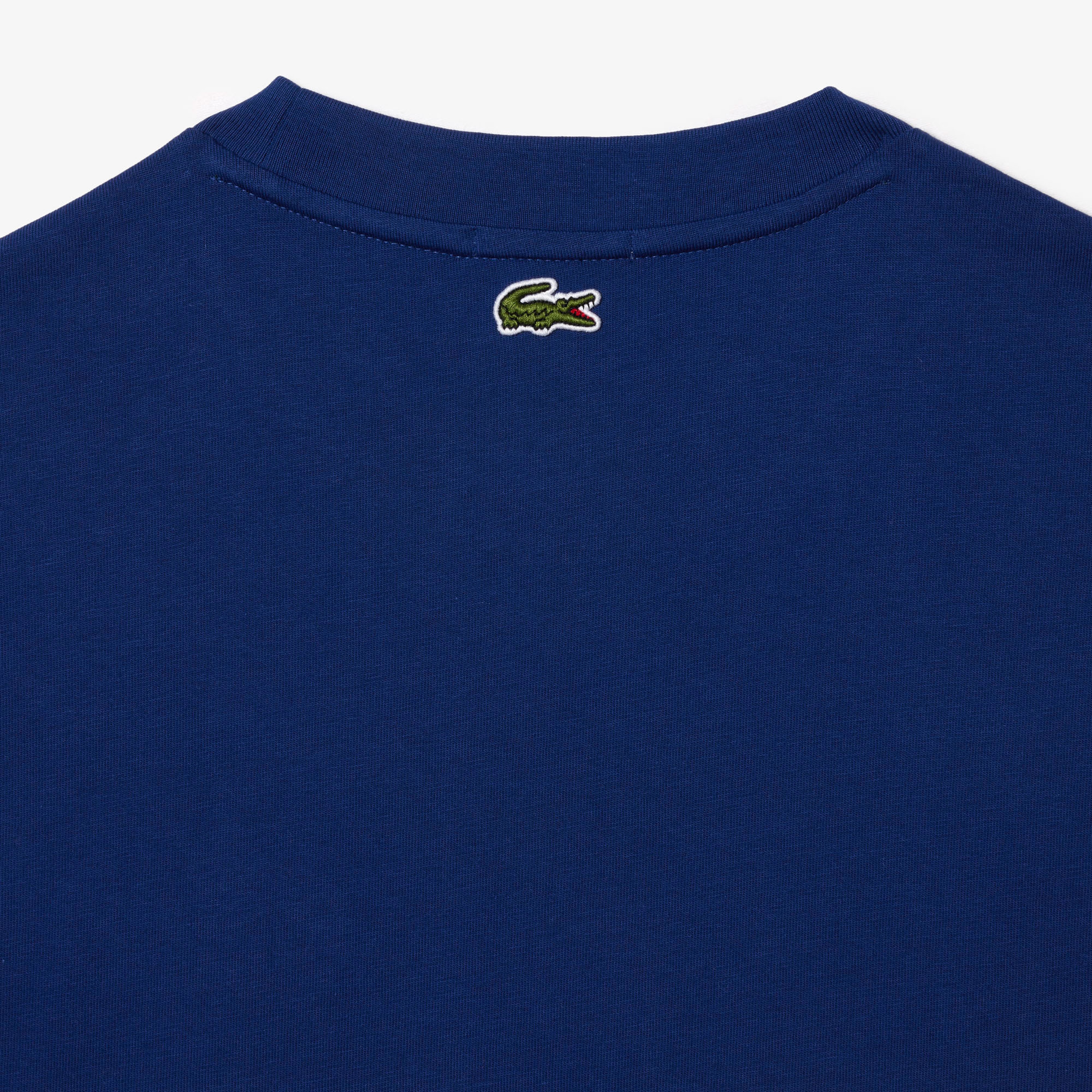 Lacoste Unisex Loose Fit Bisiklet Yaka Lacivert T-Shirt