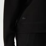 Kadın Crop Fit Kapüşonlu Baskılı Siyah Sweatshirt