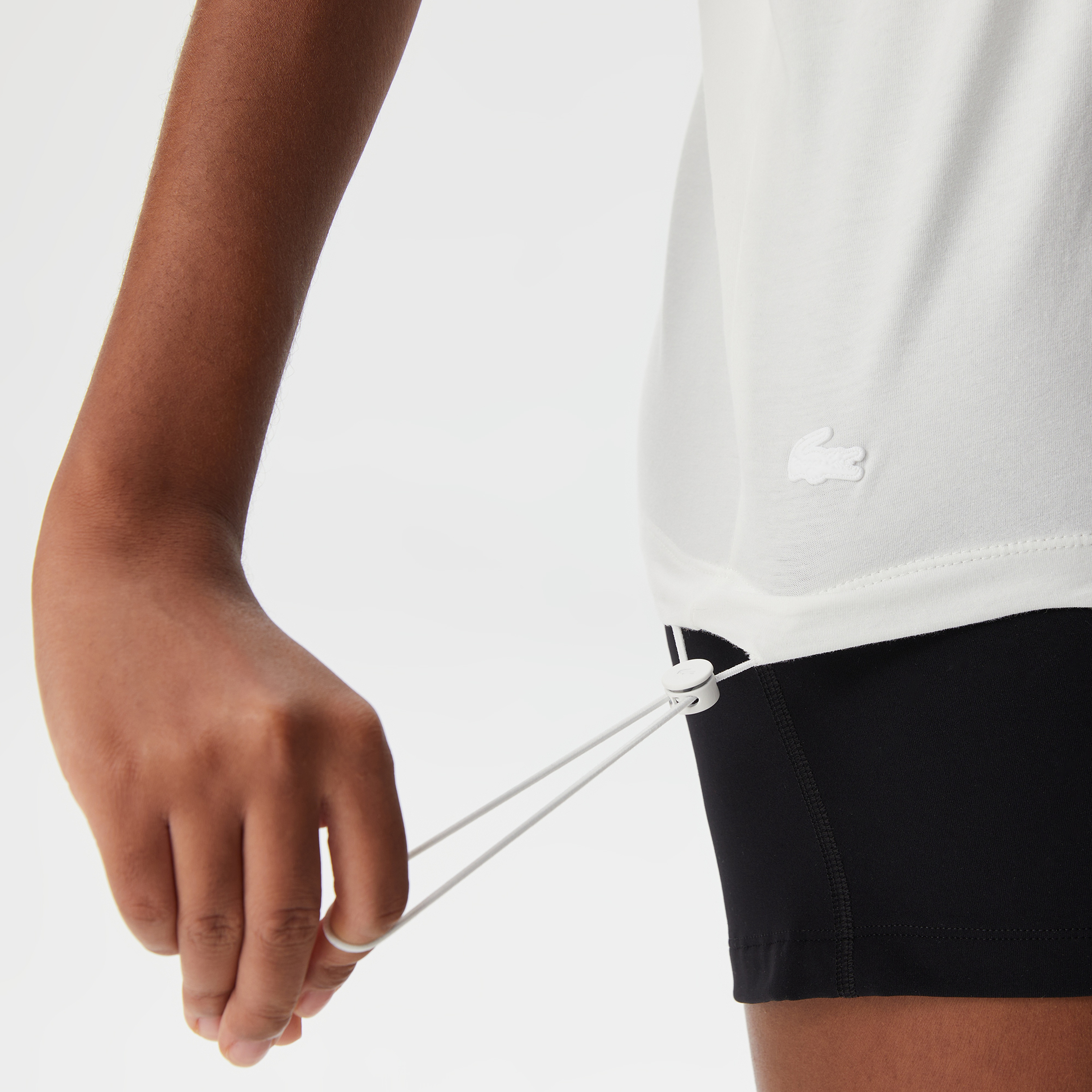 Kadın Loose Fit Bisiklet Yaka Baskılı Beyaz T-Shirt