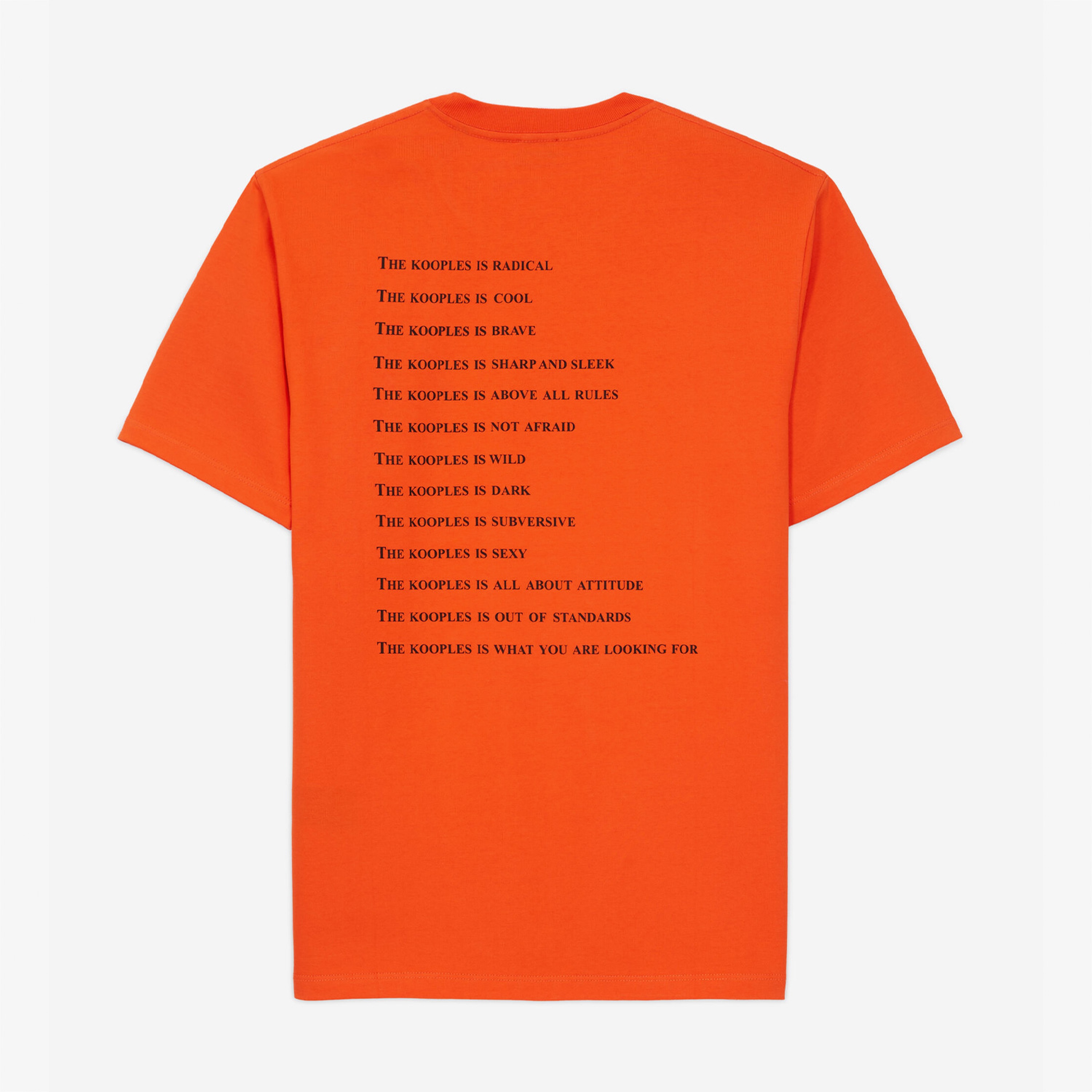 ERKEK BASKILI TURUNCU T-SHIRT