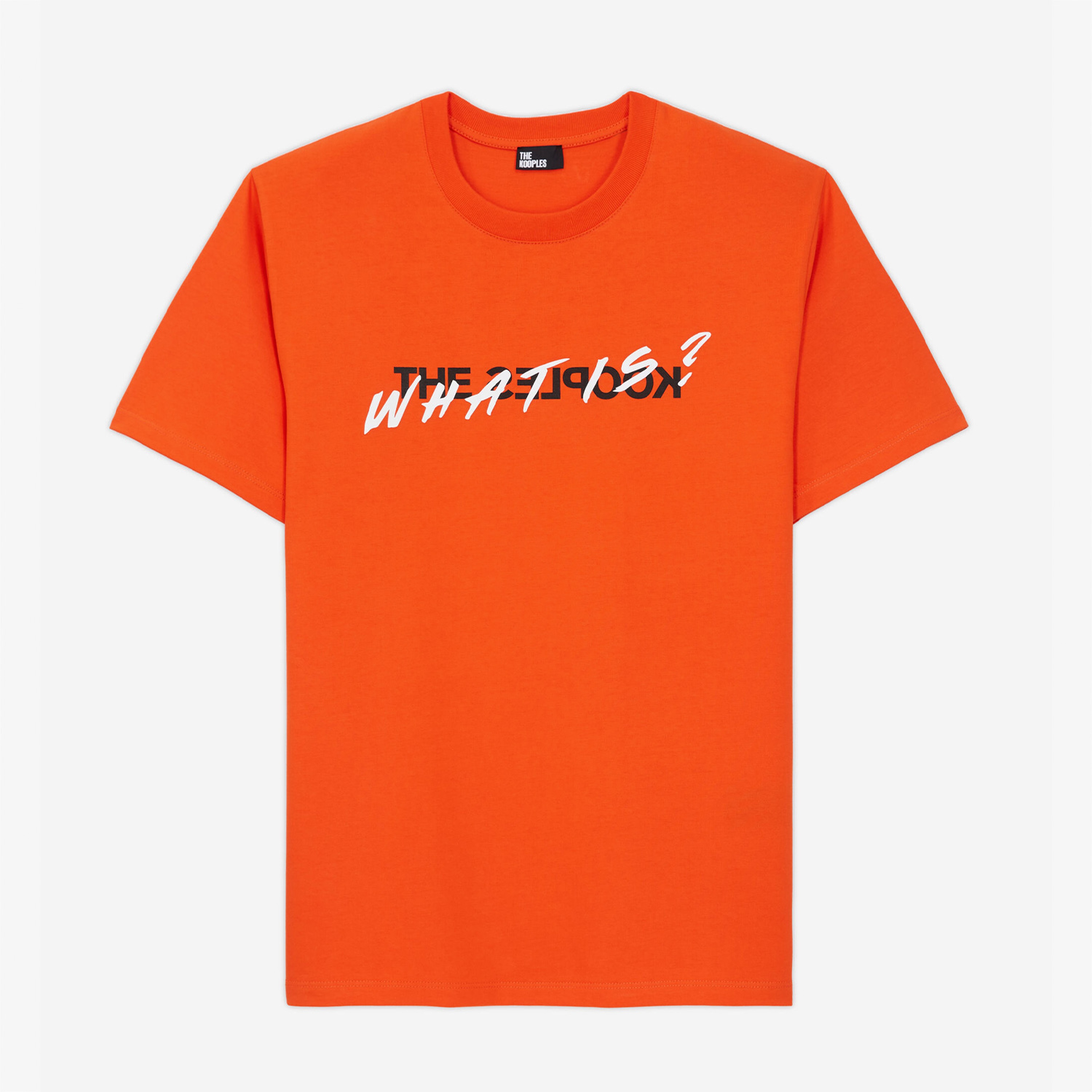 ERKEK BASKILI TURUNCU T-SHIRT