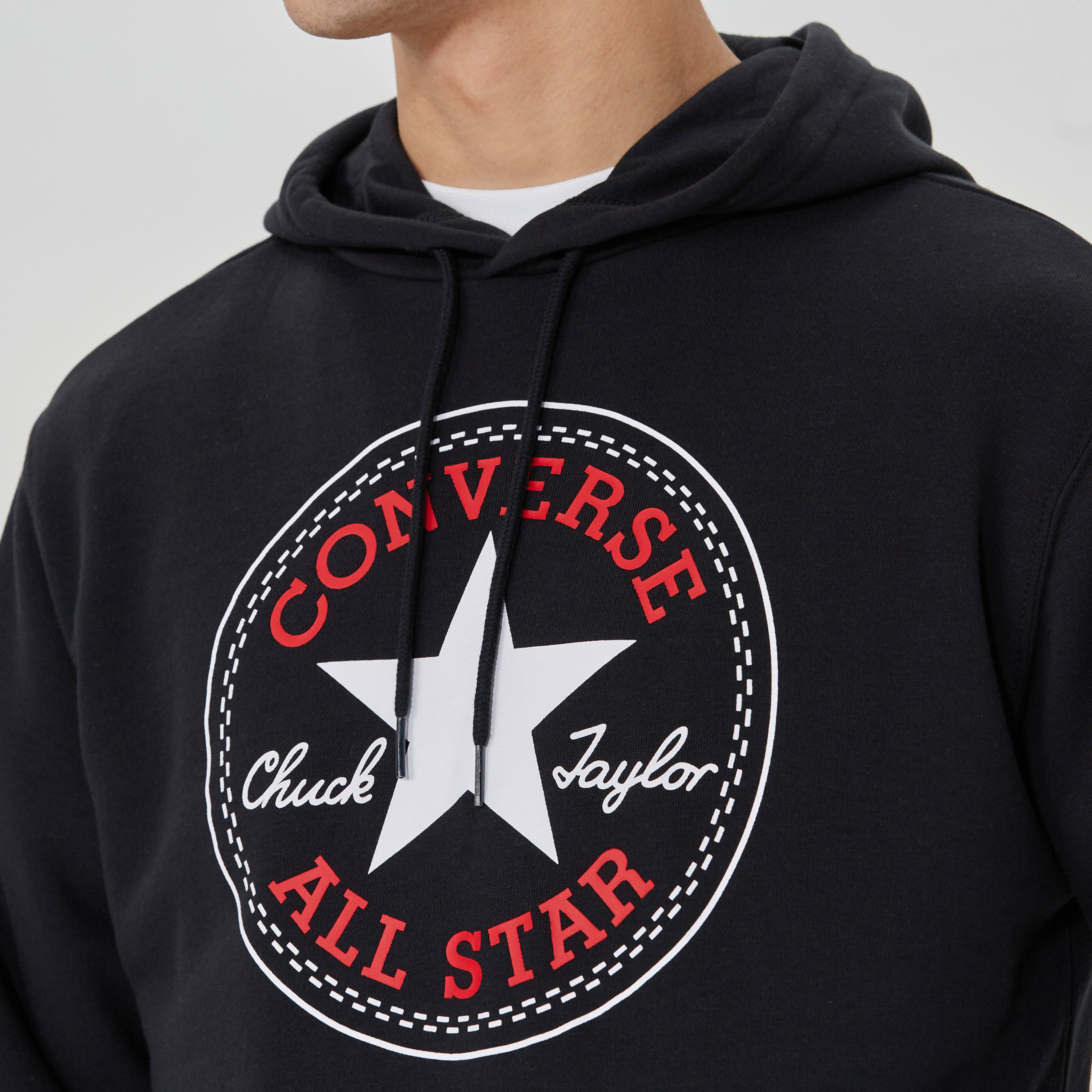 Converse Go-To All Star Patch Standard-Fit Pullover Unisex Lacivert Hoodie