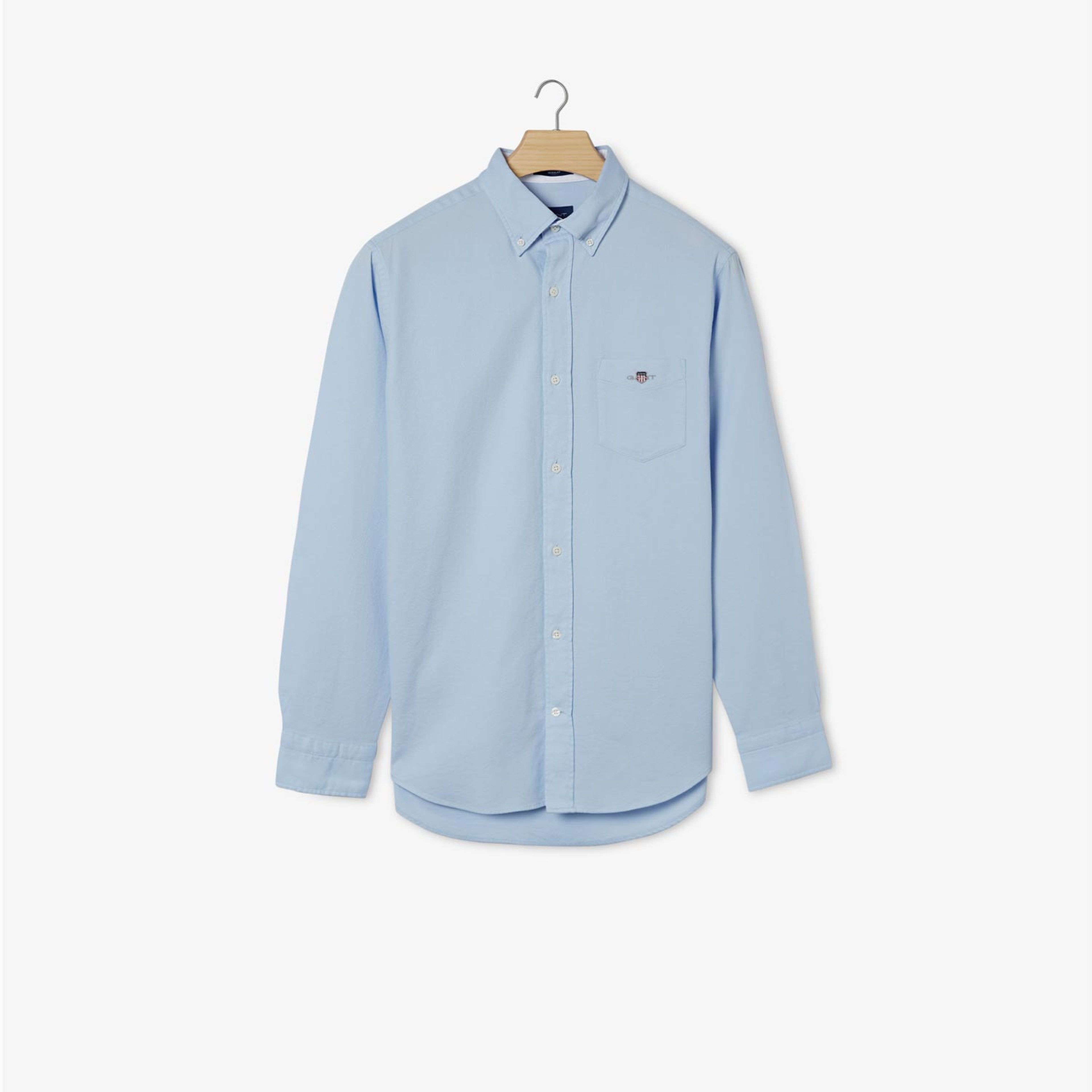 GANT Erkek Mavi Regular Fit Düğmeli Yaka Gömlek