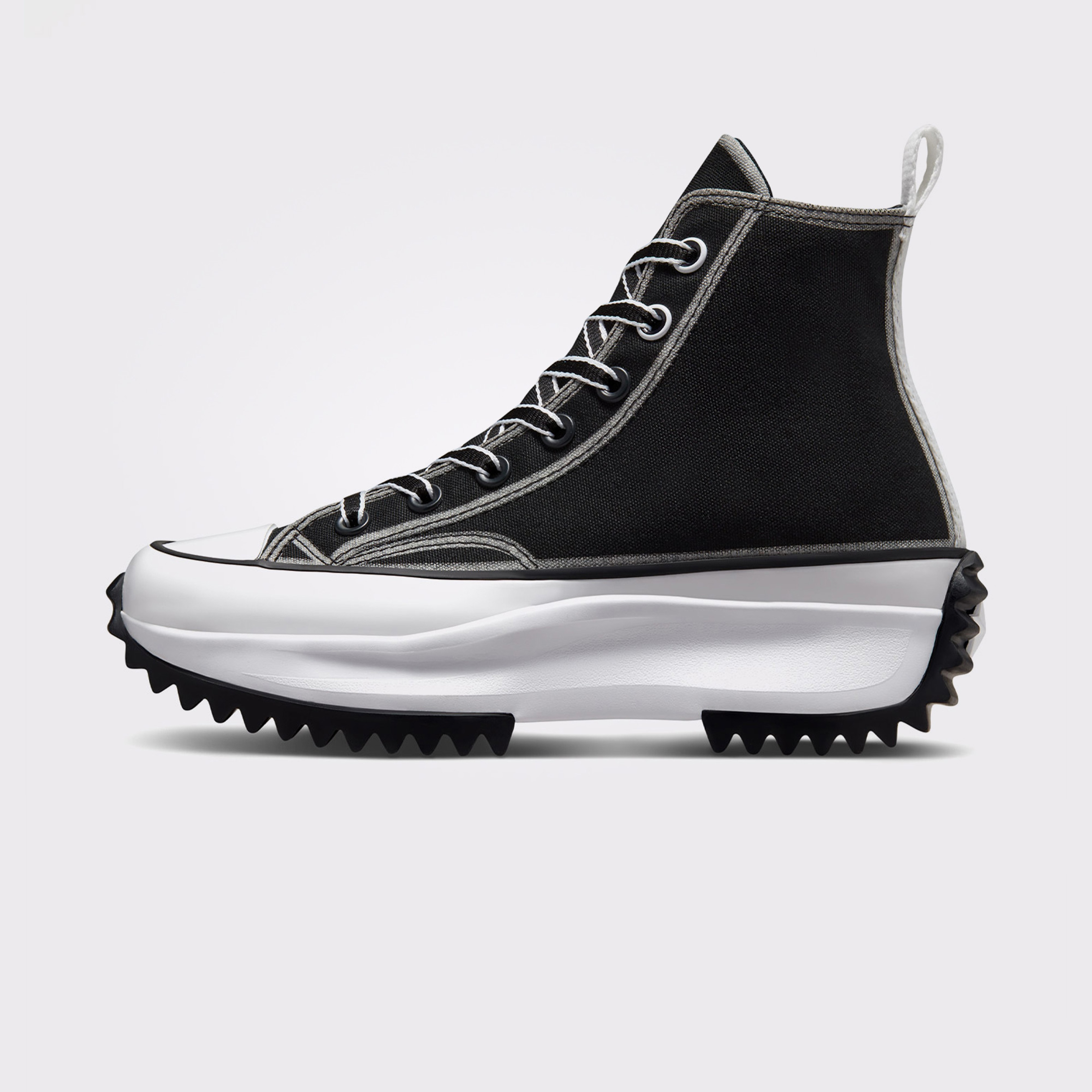 Converse Run Star Hike Platform Outline Sketch Unisex Siyah Sneaker