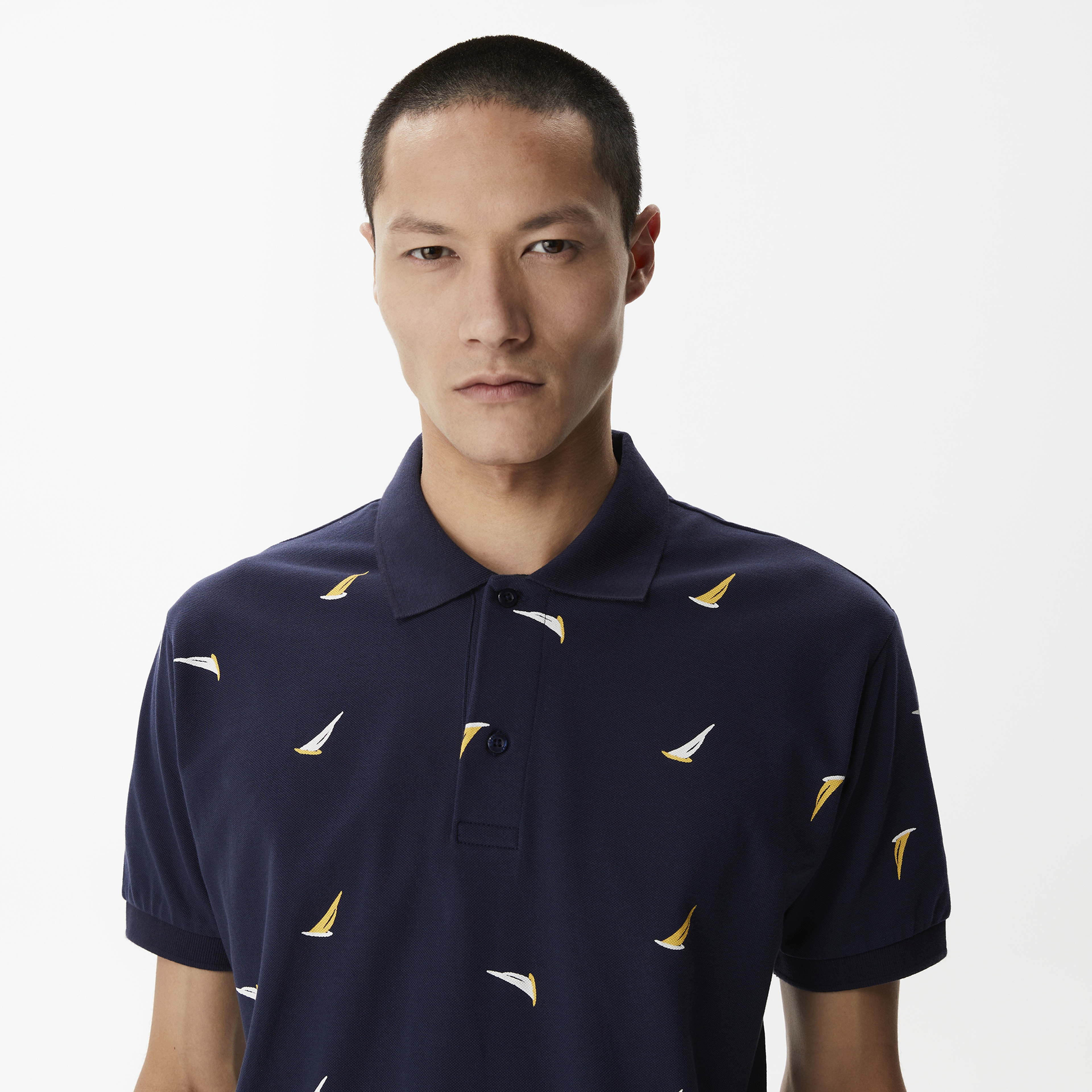 Nautica Erkek Lacivert Classic Fit Kısa Kollu Polo Yaka T-Shirt