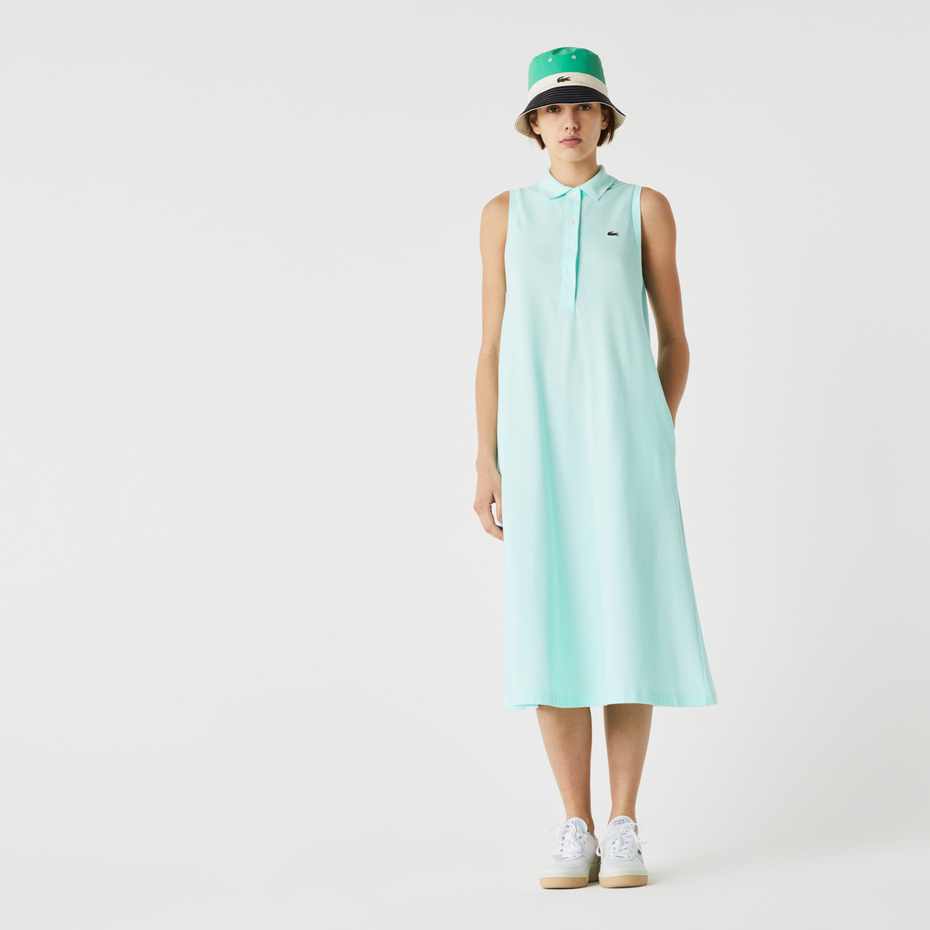 Lacoste Women's Cotton Piqué Belted Polo Dress