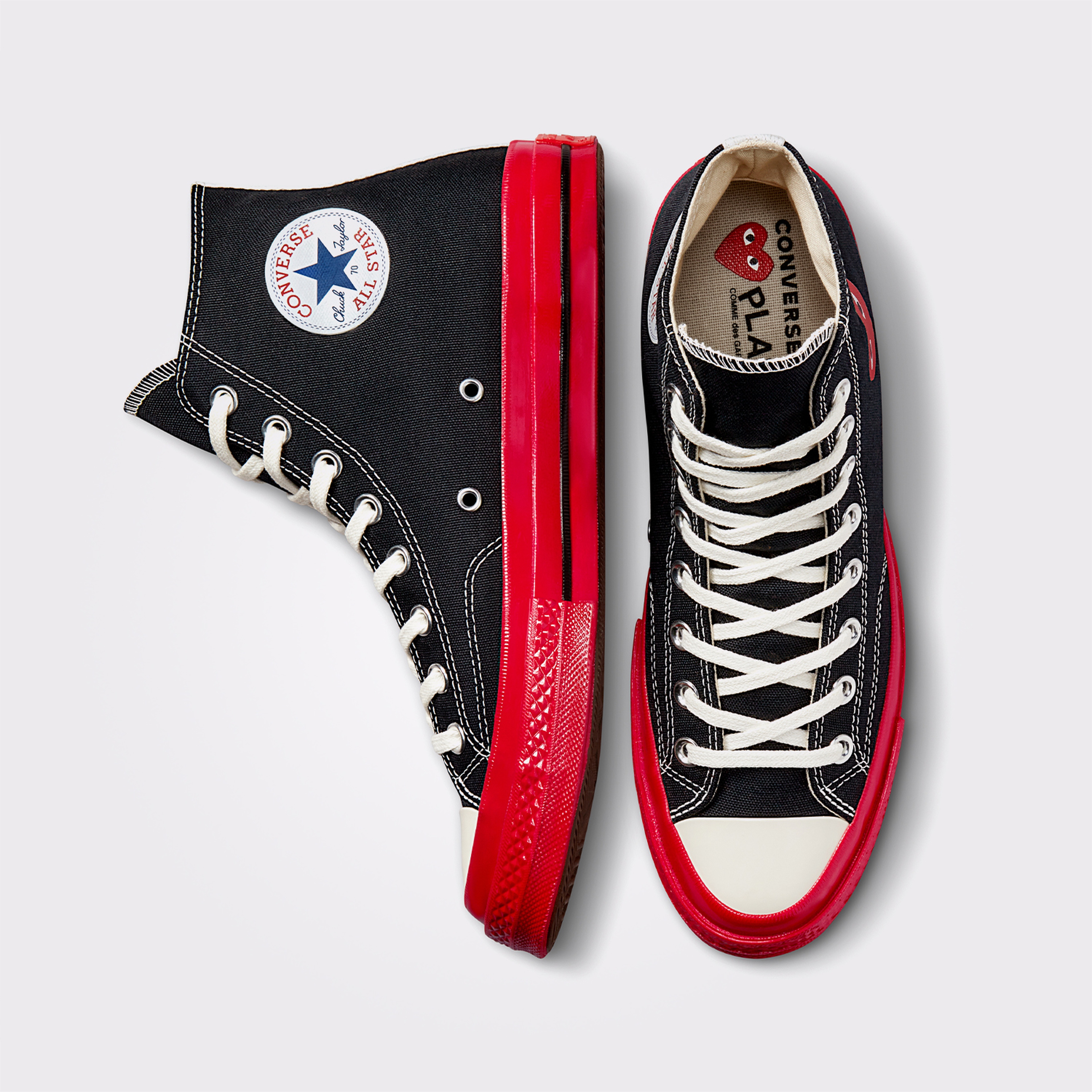 Converse X Comme Des Garçons Play Chuck 70 Unisex Siyah Bilekli Sneaker