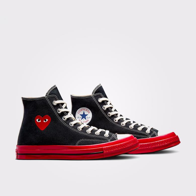 Converse X Comme Des Garçons Play Chuck 70 Unisex Siyah Bilekli Sneaker