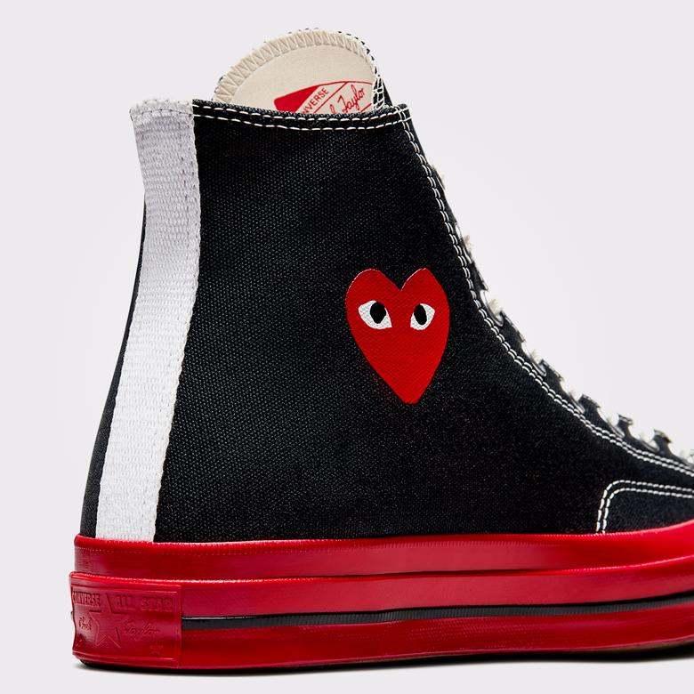 Converse X Comme Des Garçons Play Chuck 70 Unisex Siyah Bilekli Sneaker
