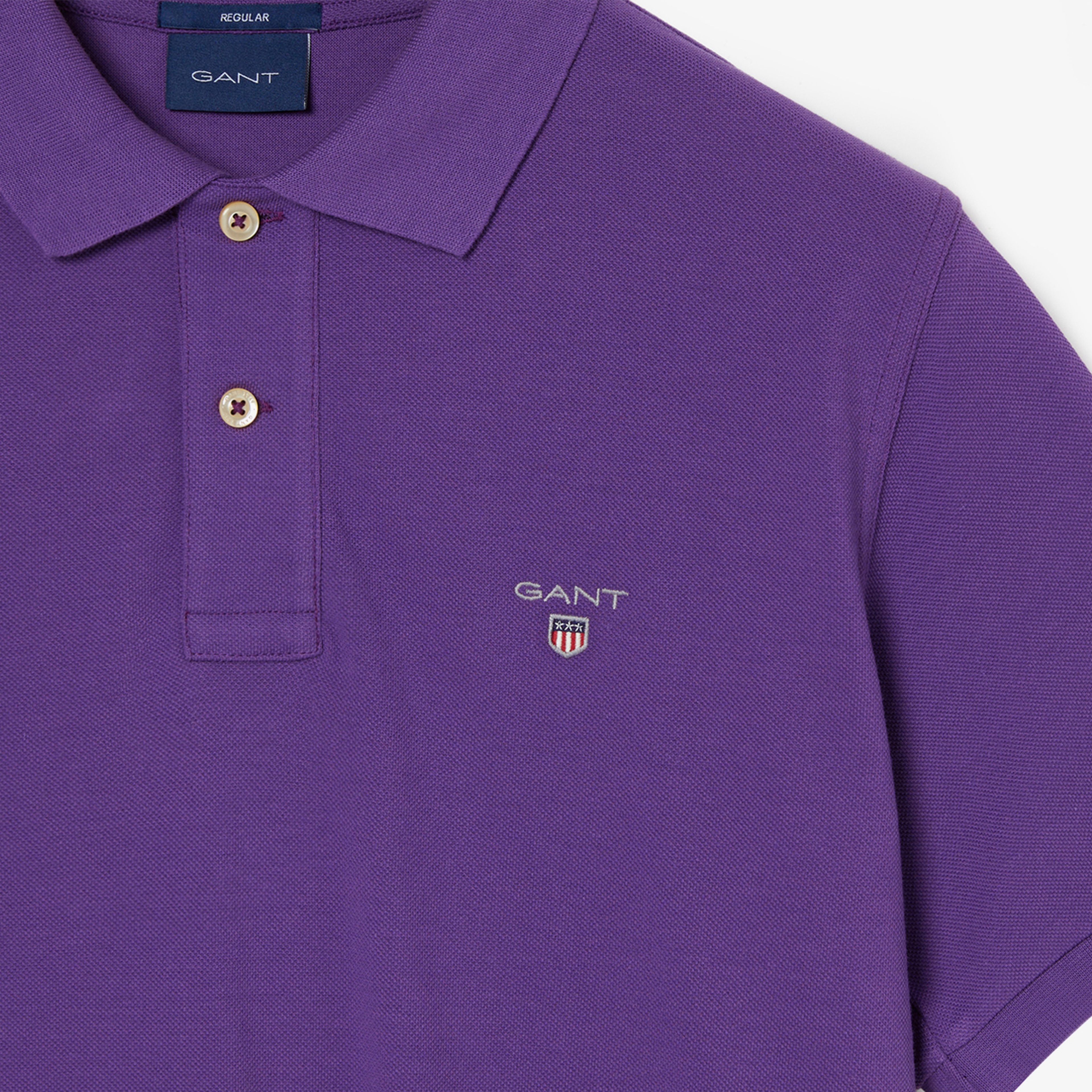 GANT Erkek Mor Regular Fit Polo