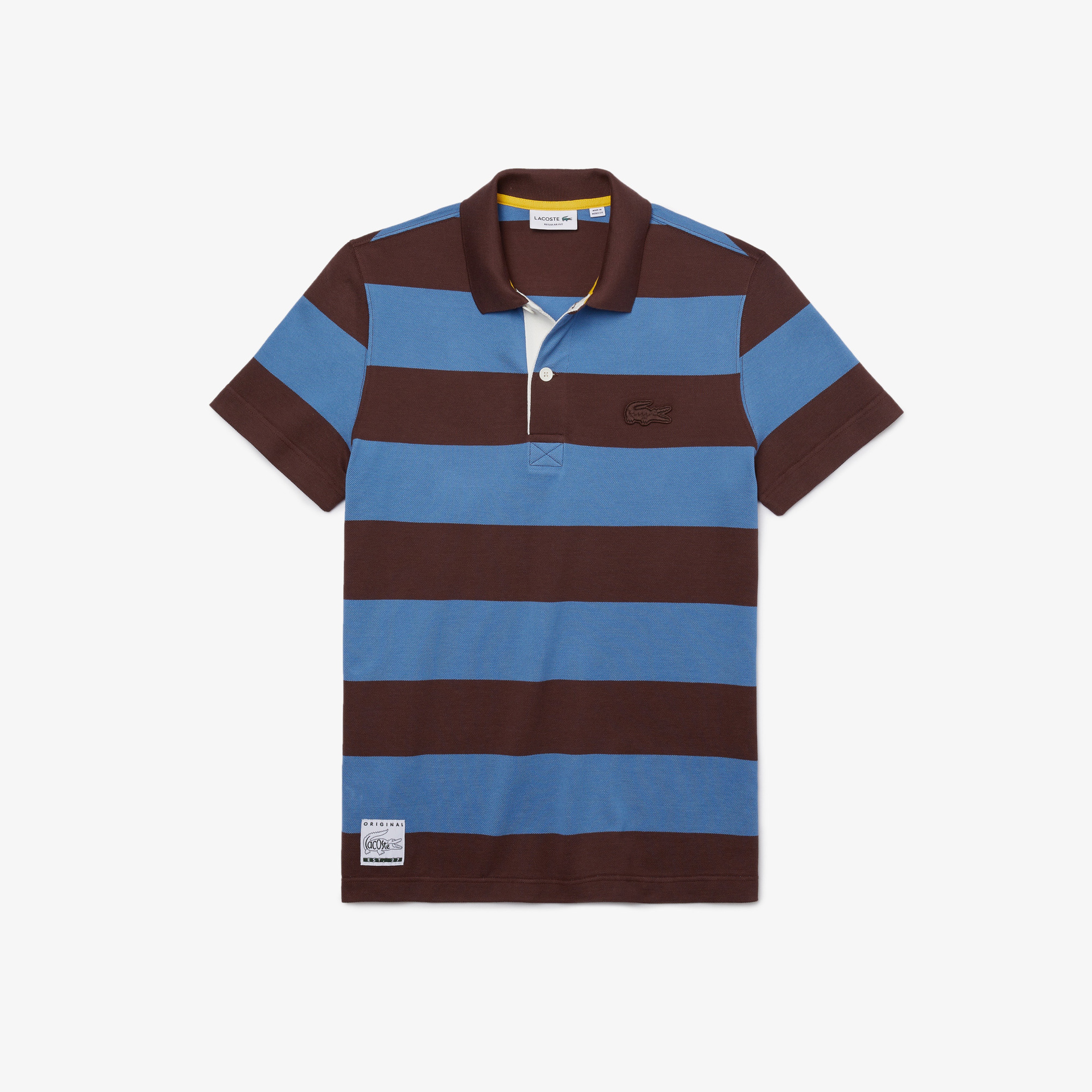 Lacoste Men?s Lacoste Regular Fit Striped Cotton Piqué Polo Shirt