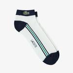 Unisex Çizgili Beyaz Çorap