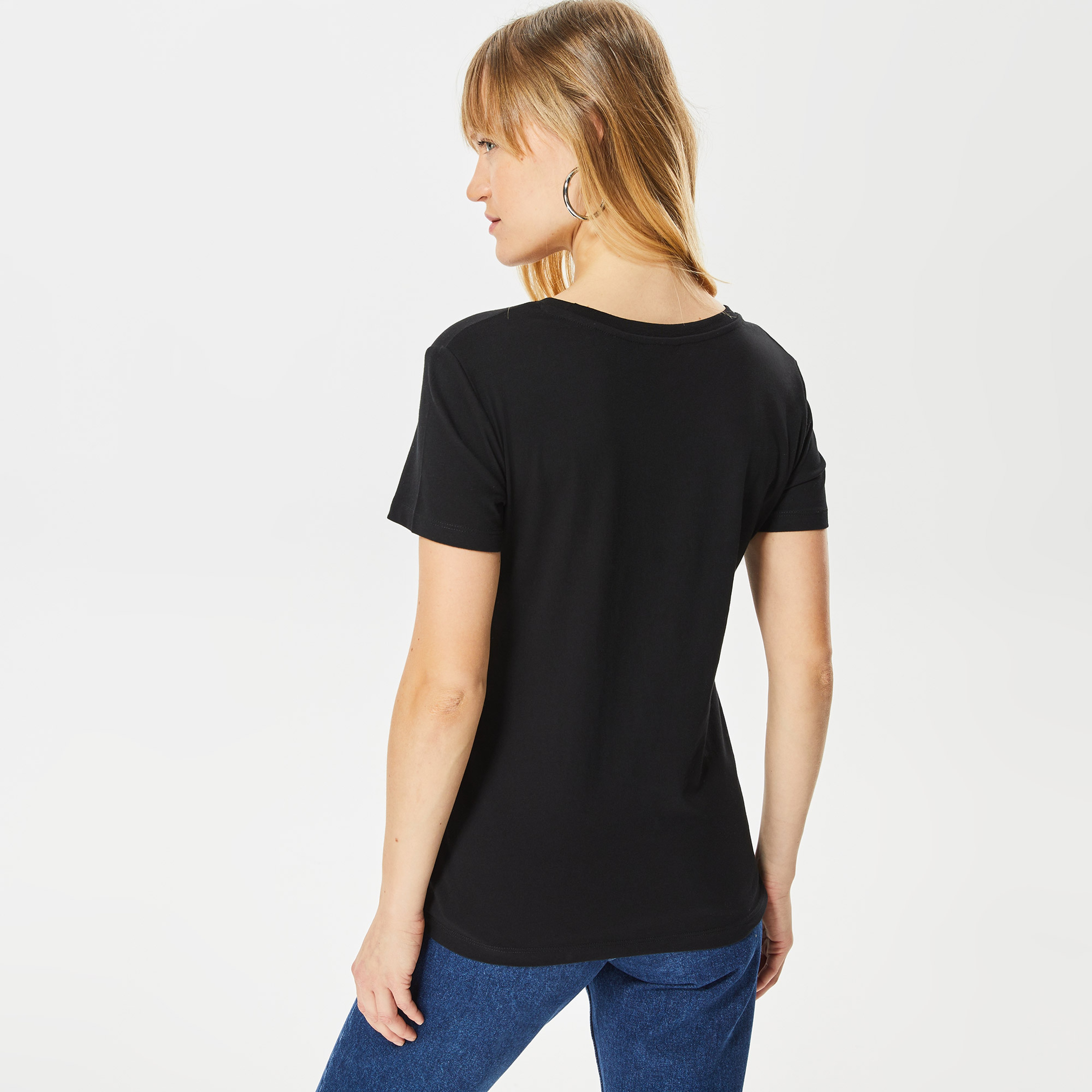 Guess Kadın Siyah T-Shirt