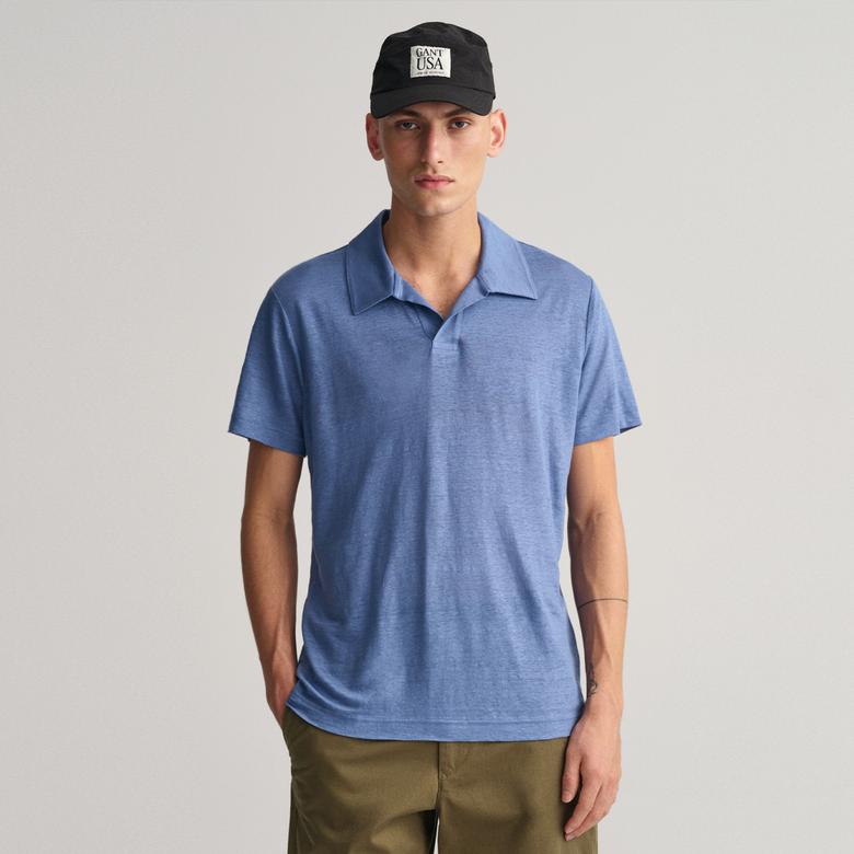GANT Erkek Mavi Regular Fit Polo
