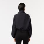 Kadın Kapüşonlu Lacivert Mont