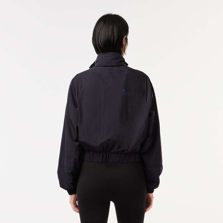 Kadın Kapüşonlu Lacivert Mont