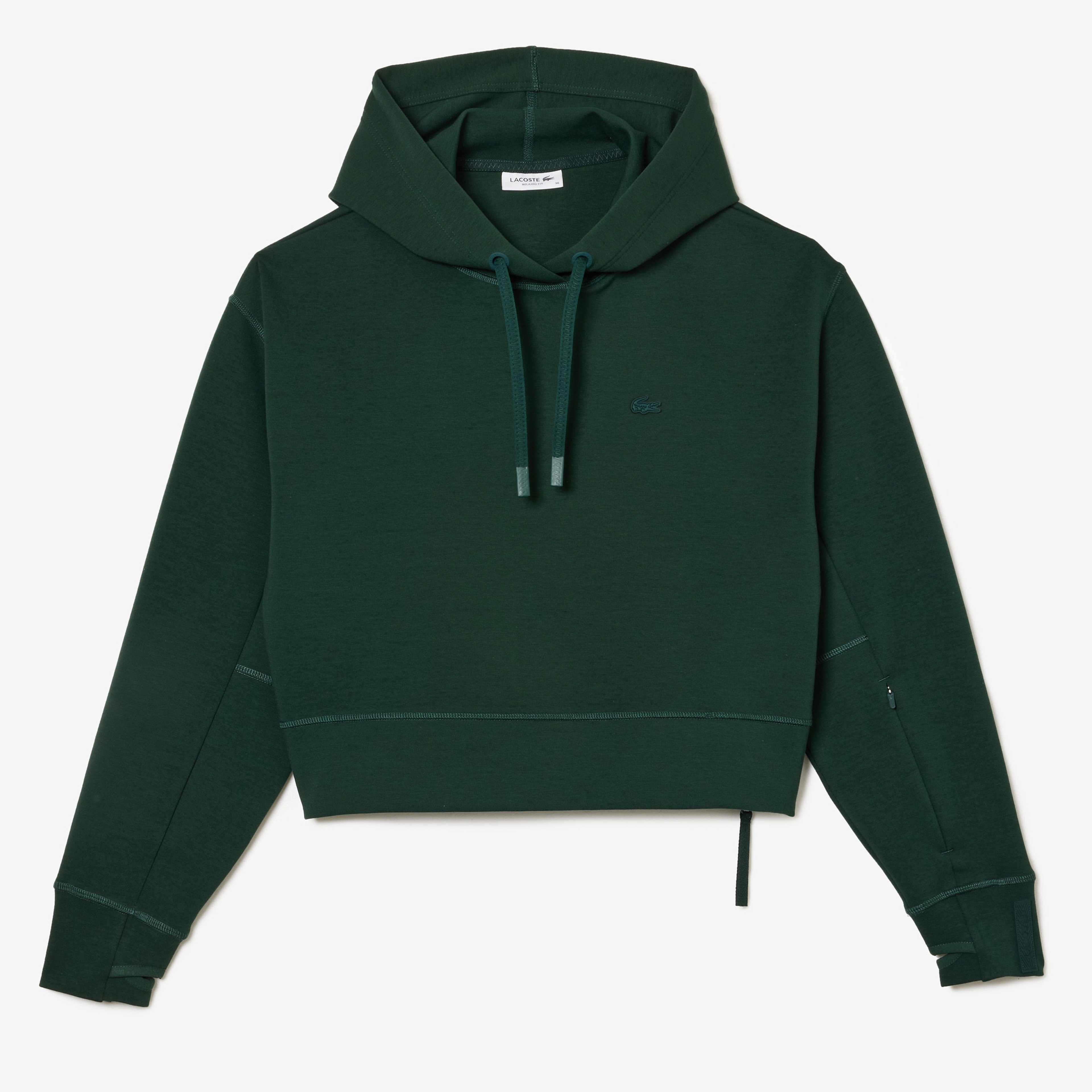 Kadın Relaxed Fit Kapüşonlu Yeşil Sweatshirt