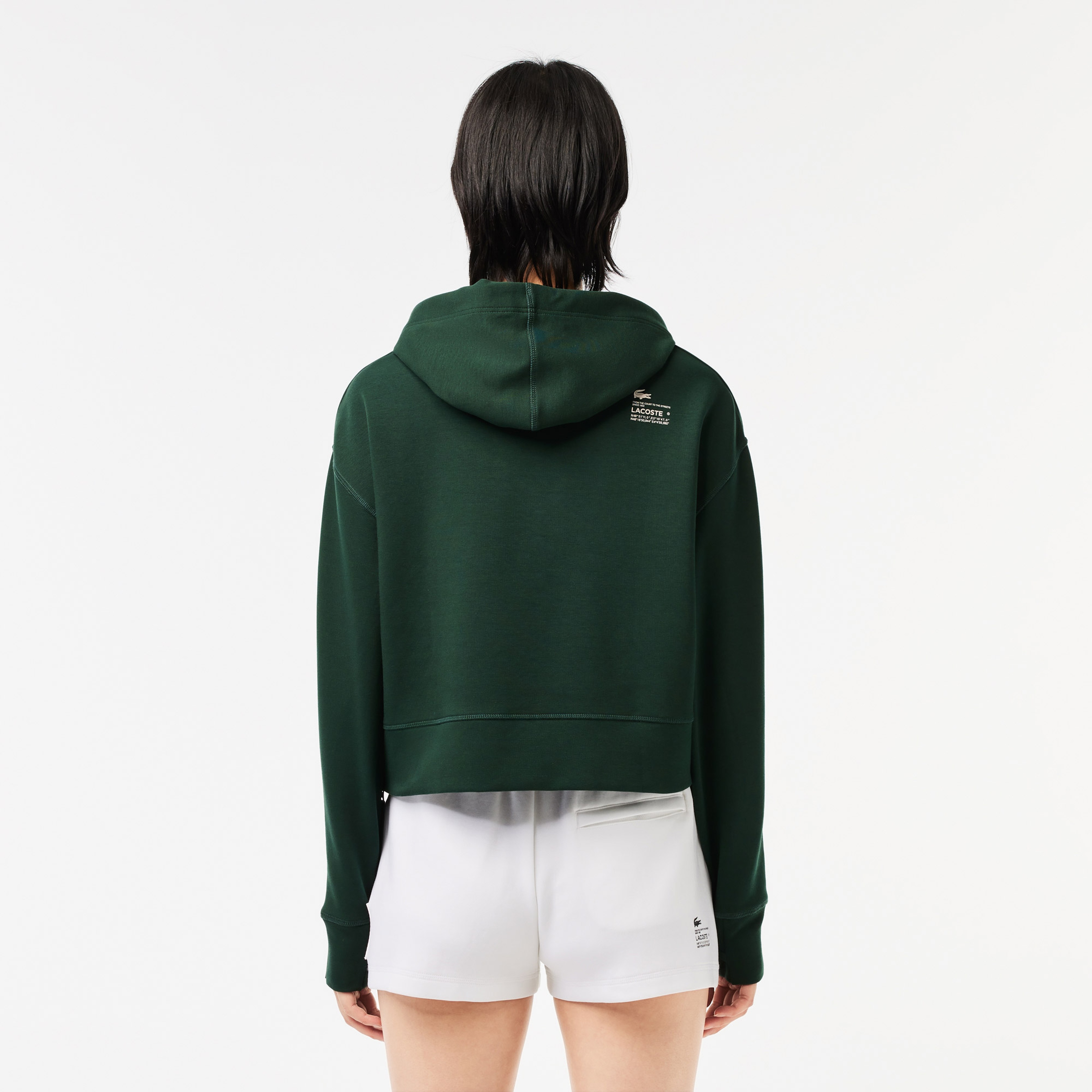 Kadın Relaxed Fit Kapüşonlu Yeşil Sweatshirt