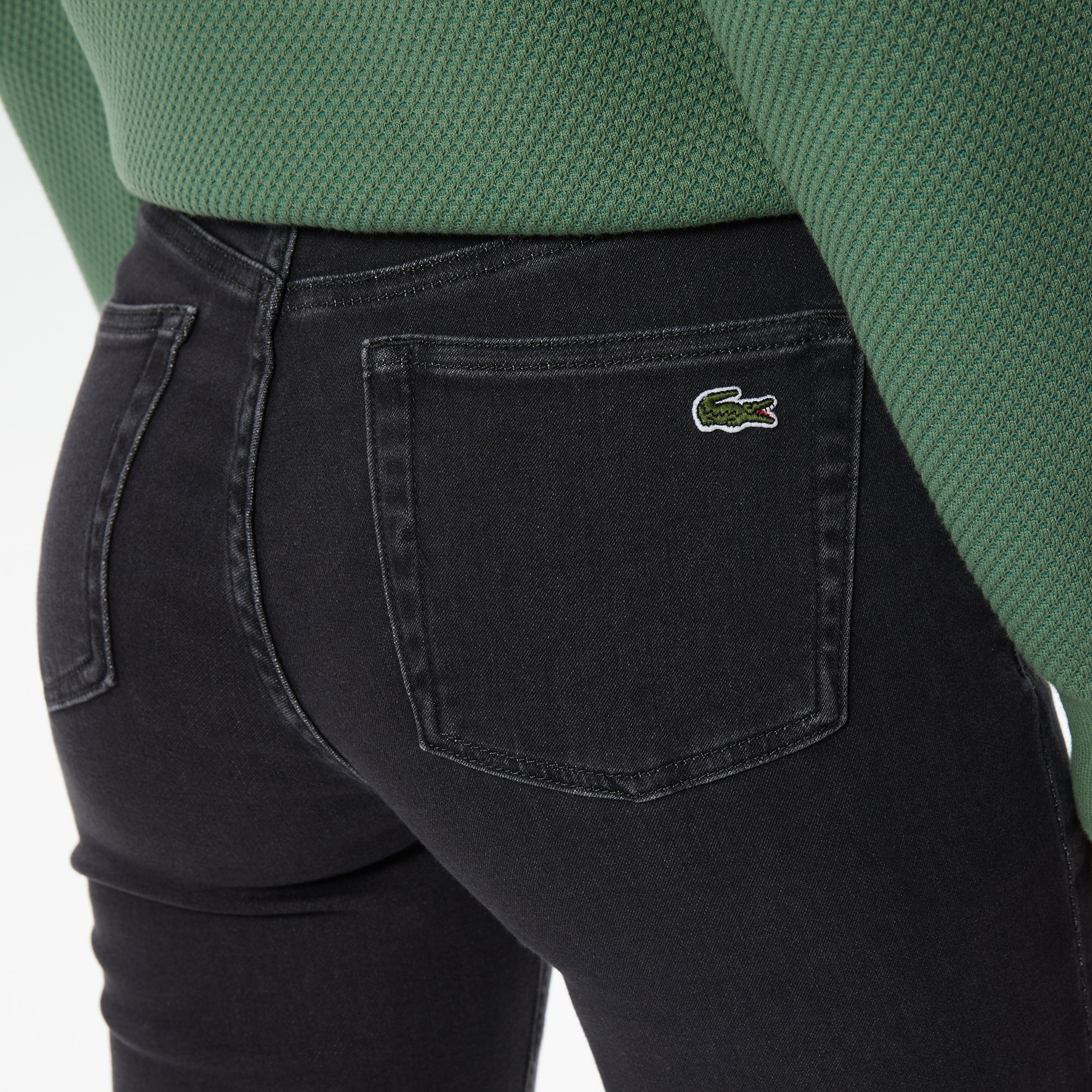 Kadın Skinny Fit Denim Açık Gri Pantolon