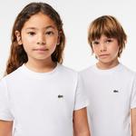 Çocuk Bisiklet Yaka Beyaz T-Shirt