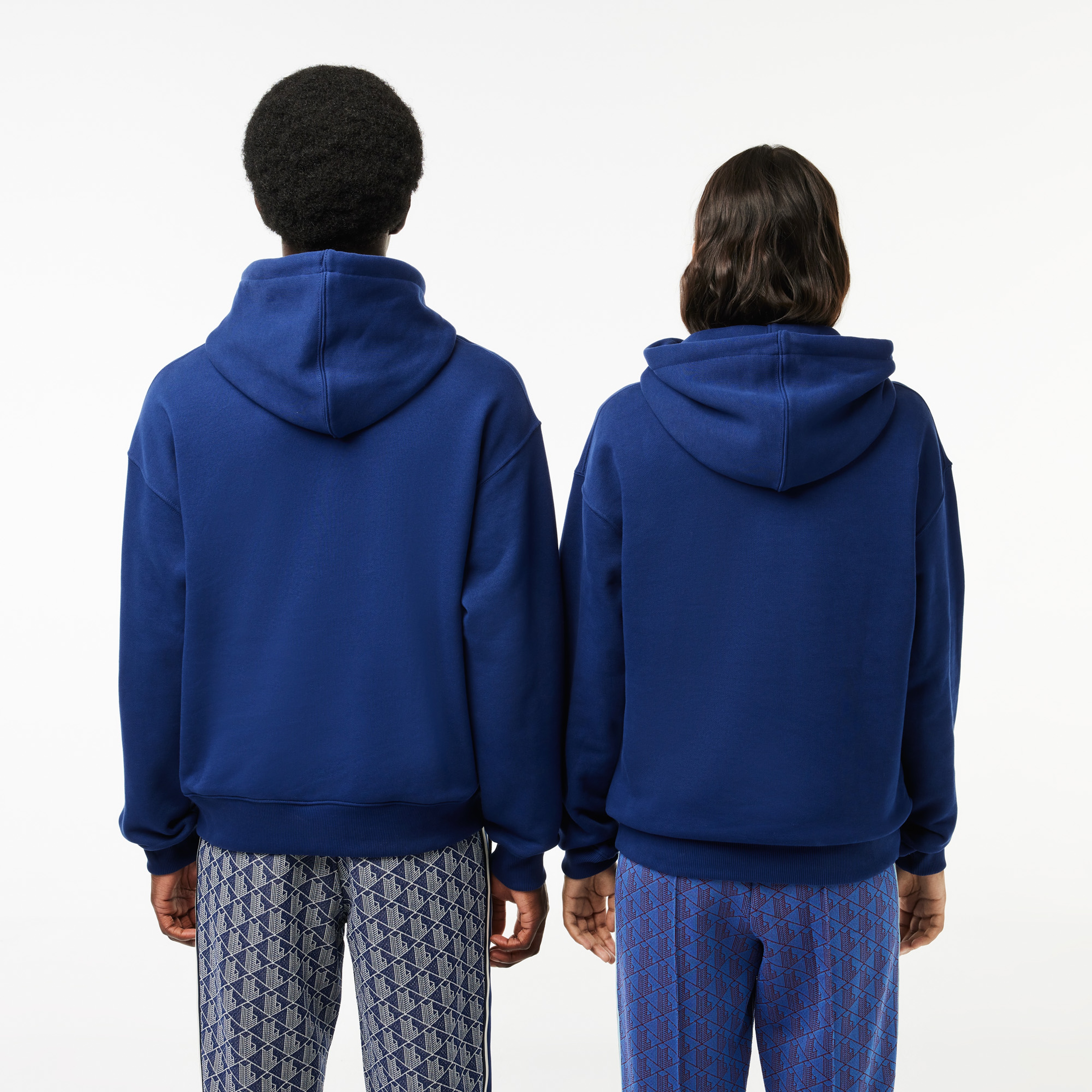 Unisex Loose Fit Kapüşonlu Lacivert Sweatshirt