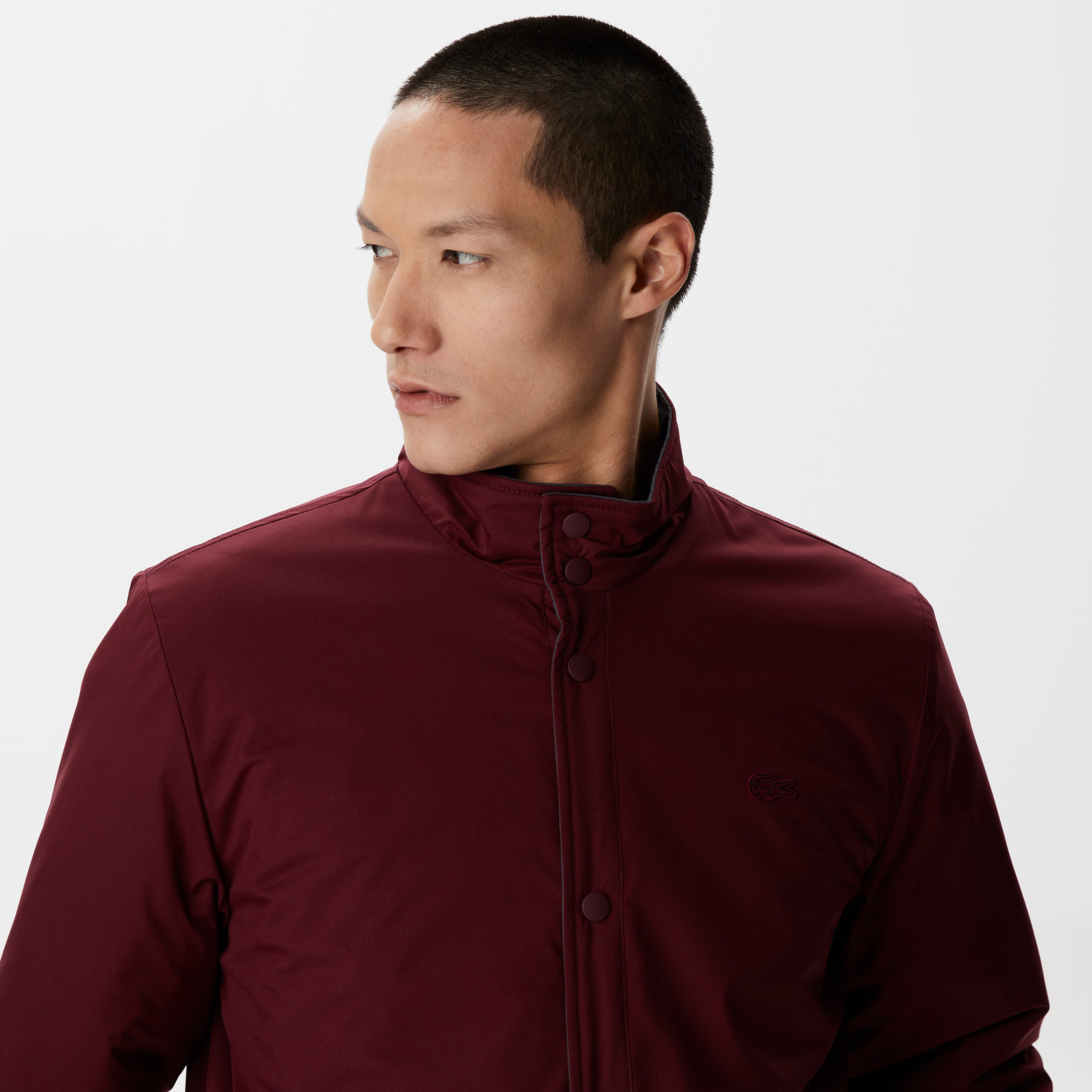 Lacoste Erkek Monogram Koyu Gri Mont