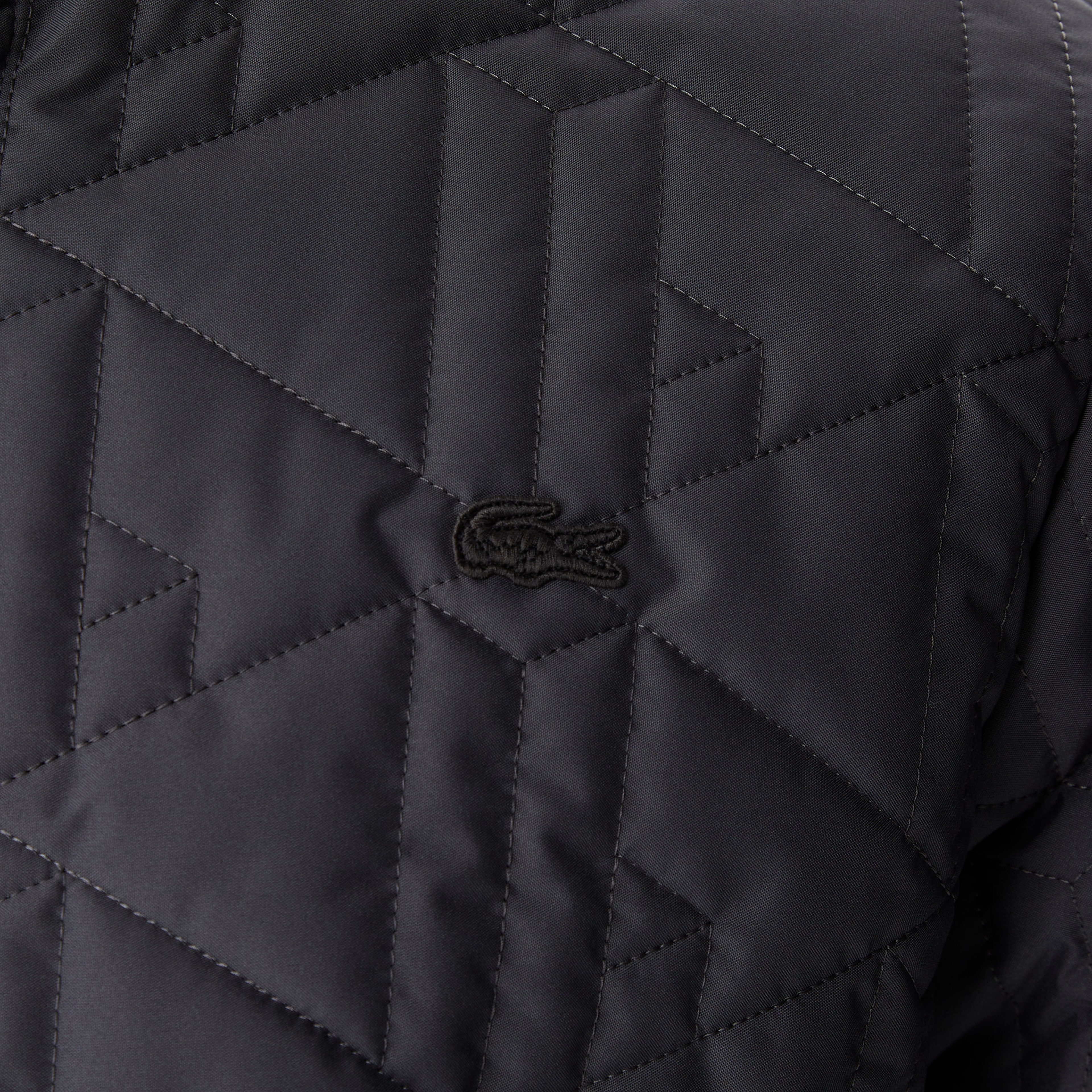 Lacoste Erkek Monogram Koyu Gri Mont