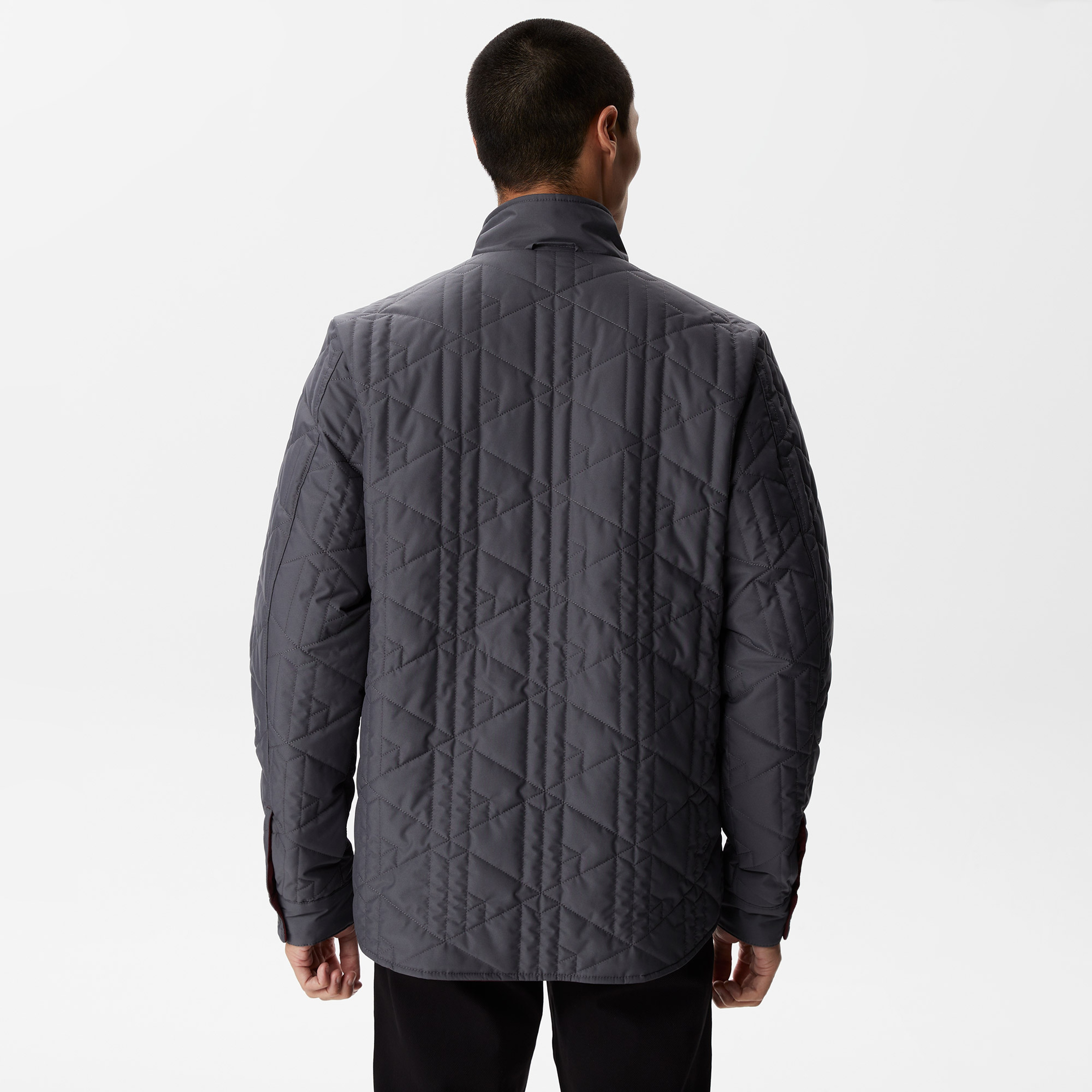 Lacoste Erkek Monogram Koyu Gri Mont