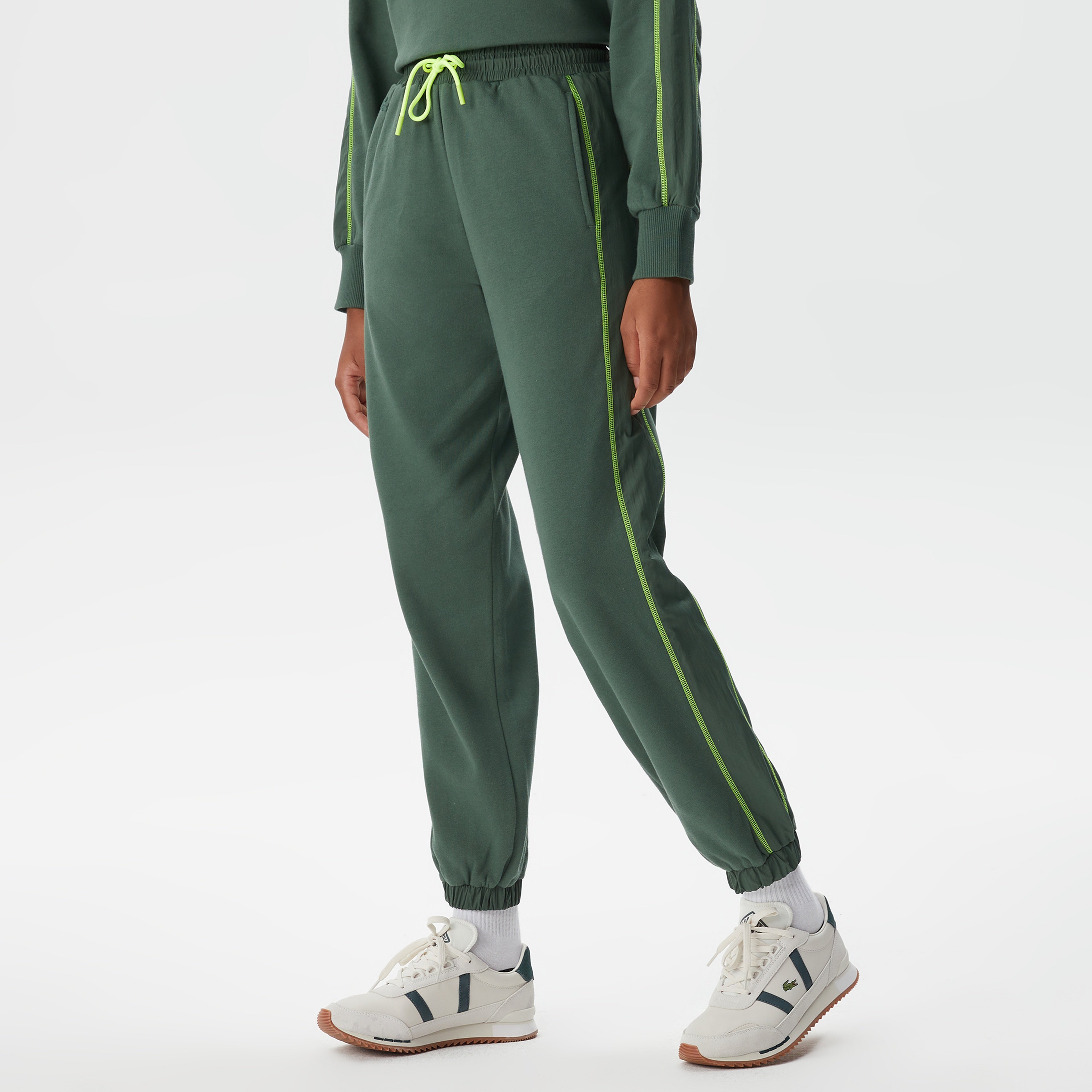 Kadın Jogger Desenli Haki Eşofman Altı