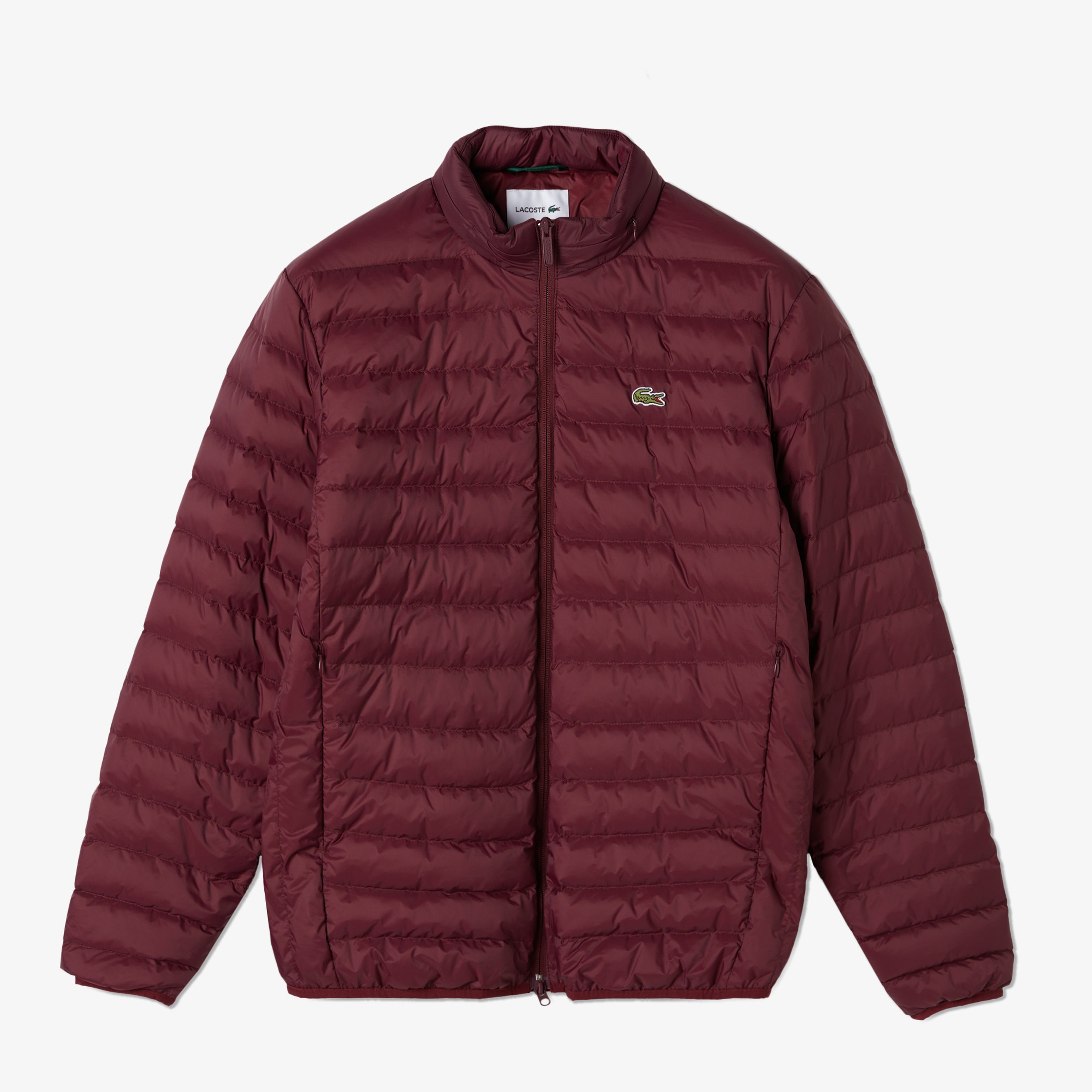 Erkek Dik Yaka Kapitone Bordo Mont