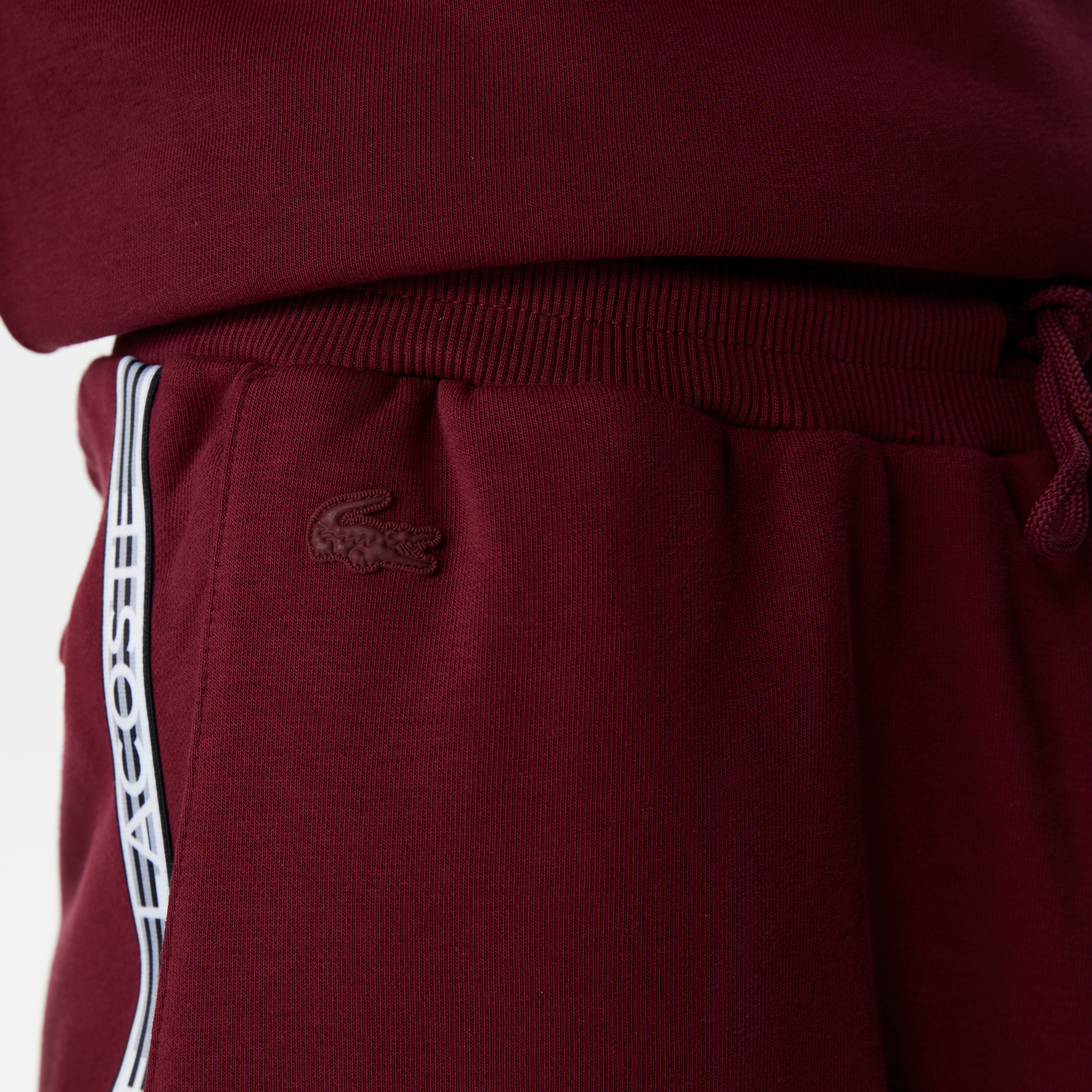 Erkek Relaxed Fit Baskılı Bordo Eşofman Altı