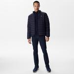 Erkek Dik Yaka Kapitone Lacivert Mont