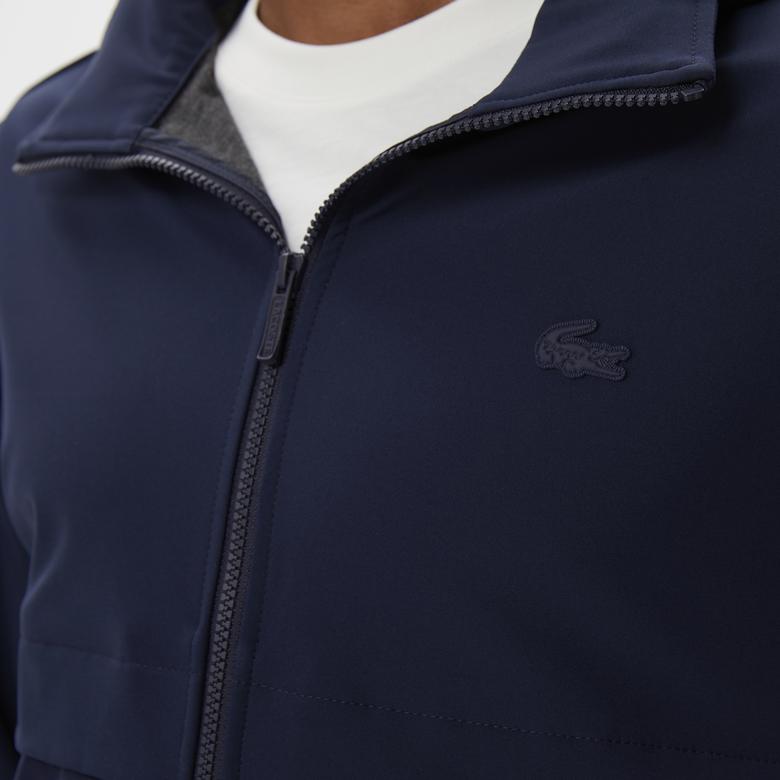 Erkek Kapüşonlu Lacivert Mont