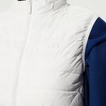 Kadın Dik Yaka Kapitone Beyaz Yelek