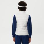 Kadın Dik Yaka Kapitone Beyaz Yelek