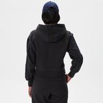 Kadın Relaxed Fit Kapüşonlu Renk Bloklu Siyah Sweatshirt