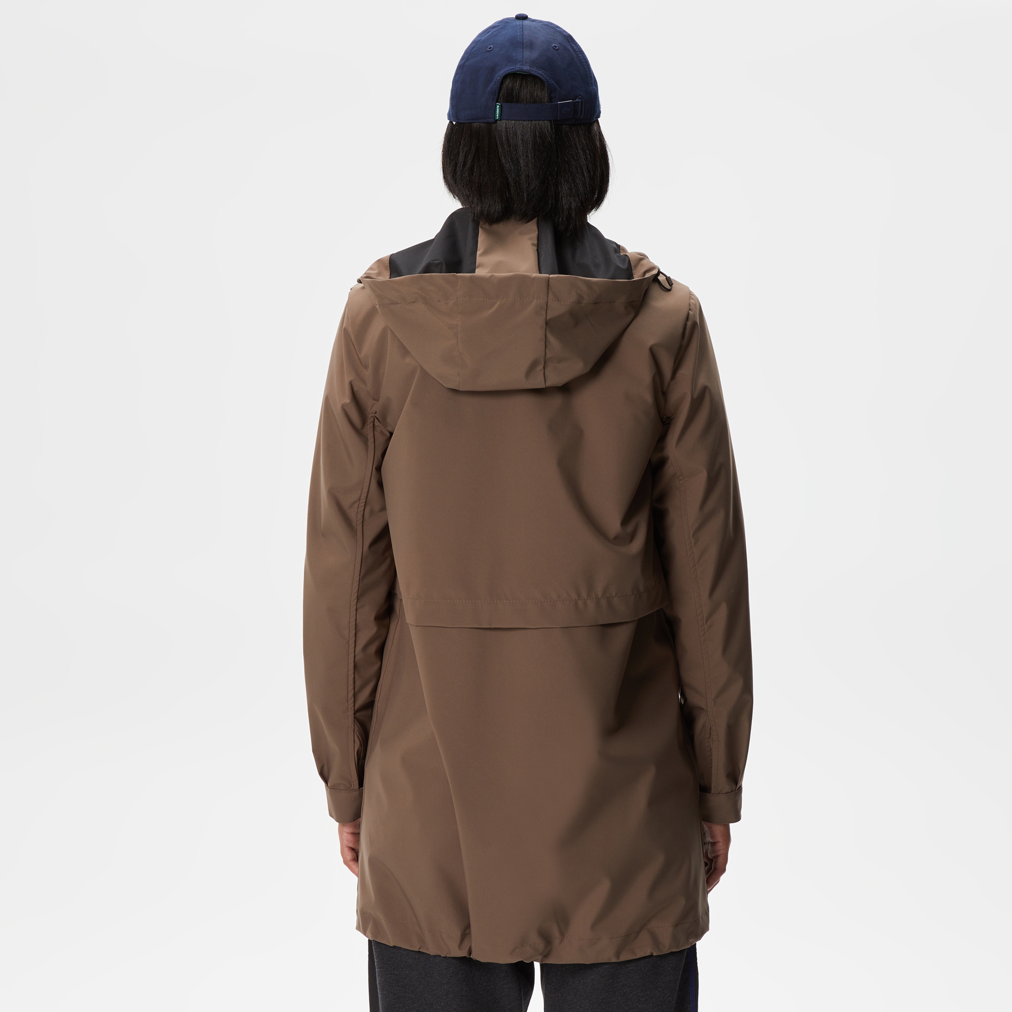 Kadın Kapüşonlu Kahverengi Mont