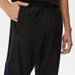 Erkek Slim Fit Renk Bloklu Siyah Eşofman Altı