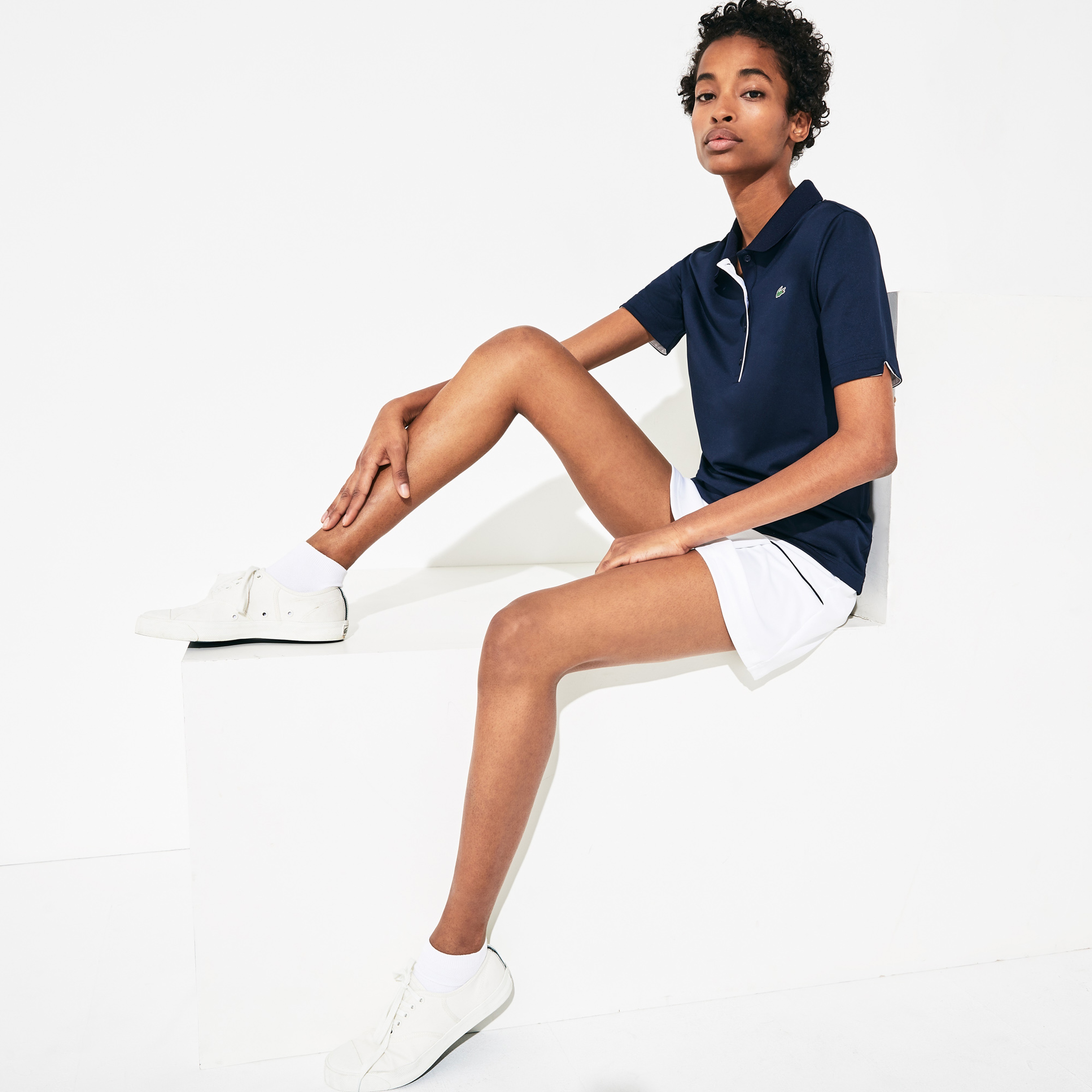 SPORT Kadın Slim Fit Lacivert Polo