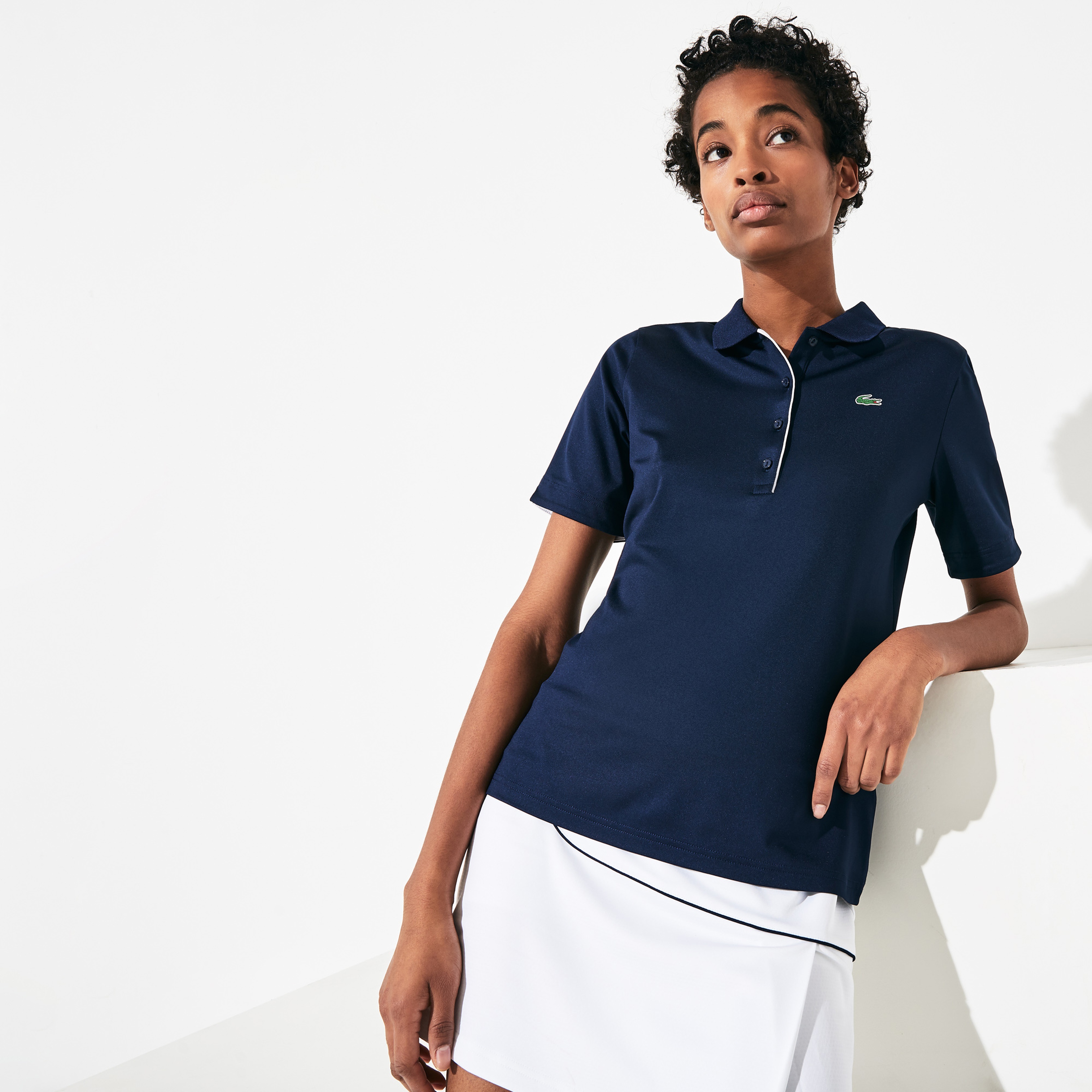 SPORT Kadın Slim Fit Lacivert Polo