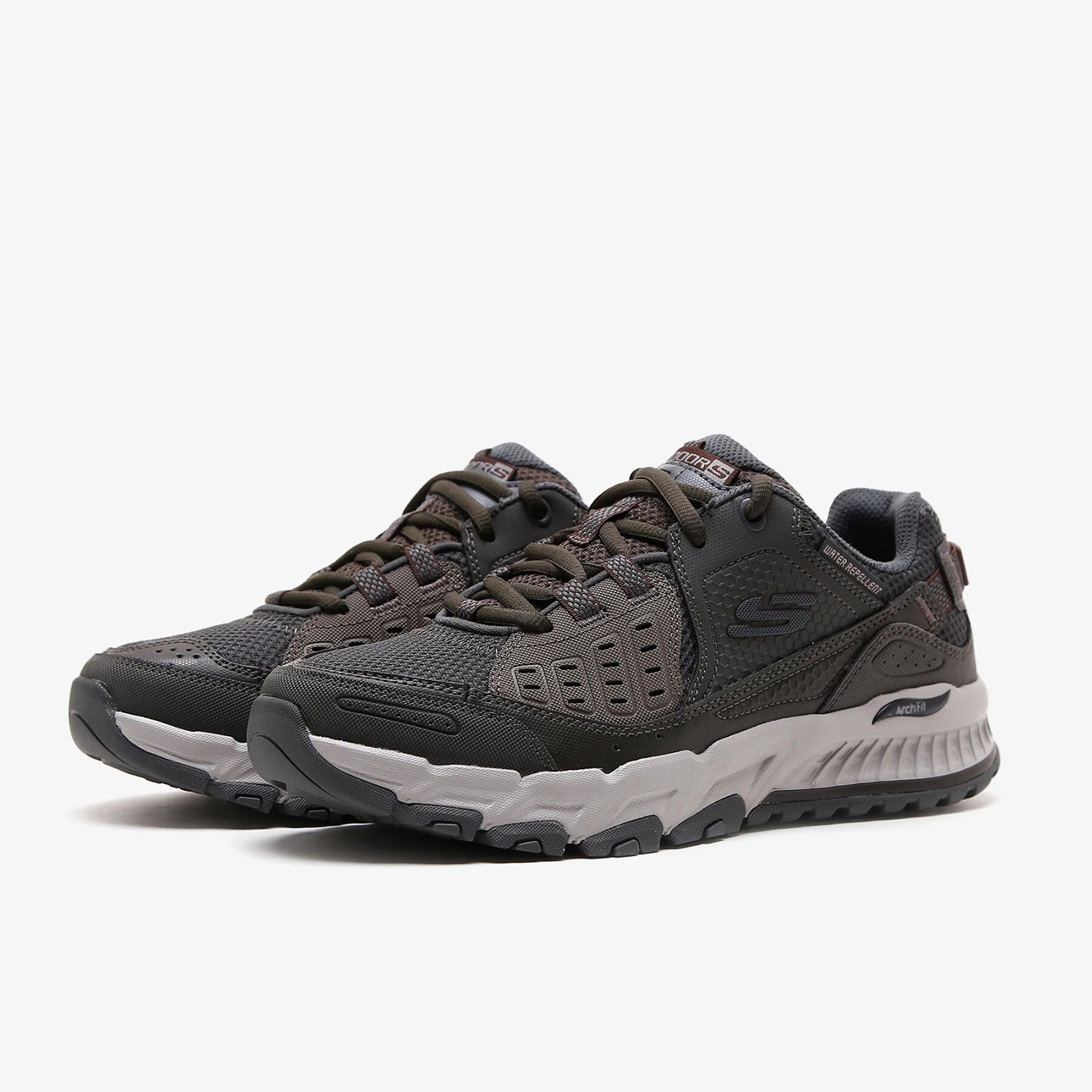 Skechers Arch Fit Escape Plan Erkek Gri Outdoor Ayakkabı
