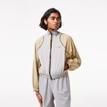 Active Kadın Dik Yaka Renk Bloklu Kahverengi Ceket